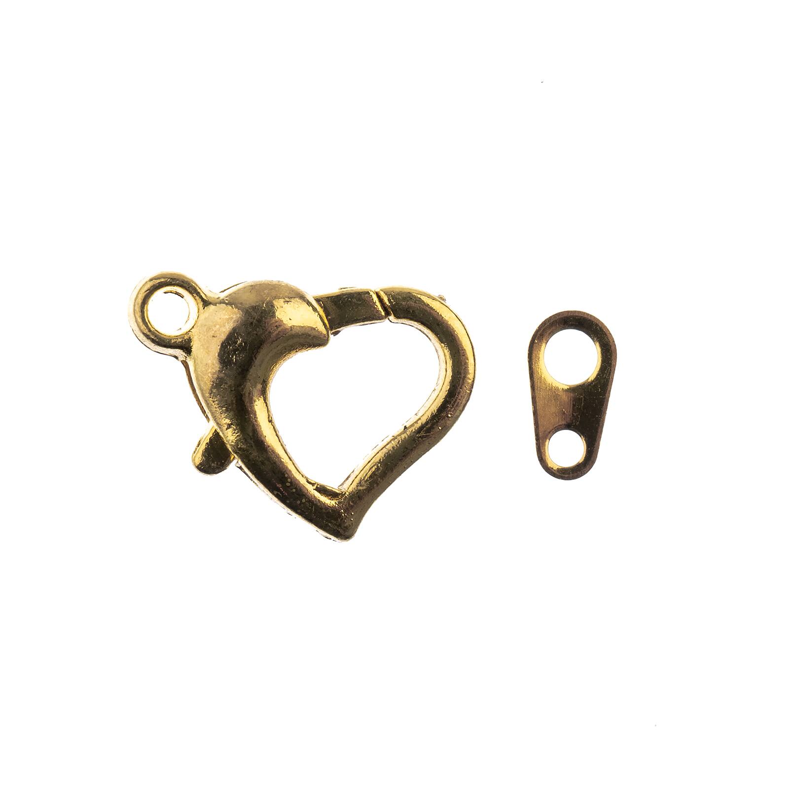 John Bead Must Have Findings 13mm Heart Lobster Clasps