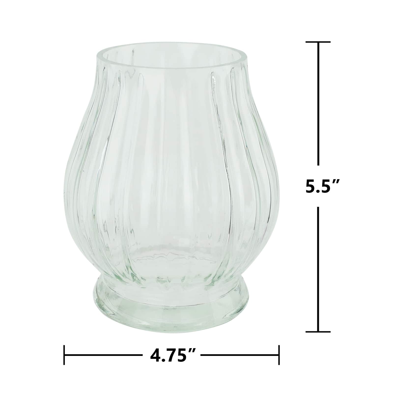 5.5&#x22; Clear Tabletop Glass Vase by Ashland&#xAE;