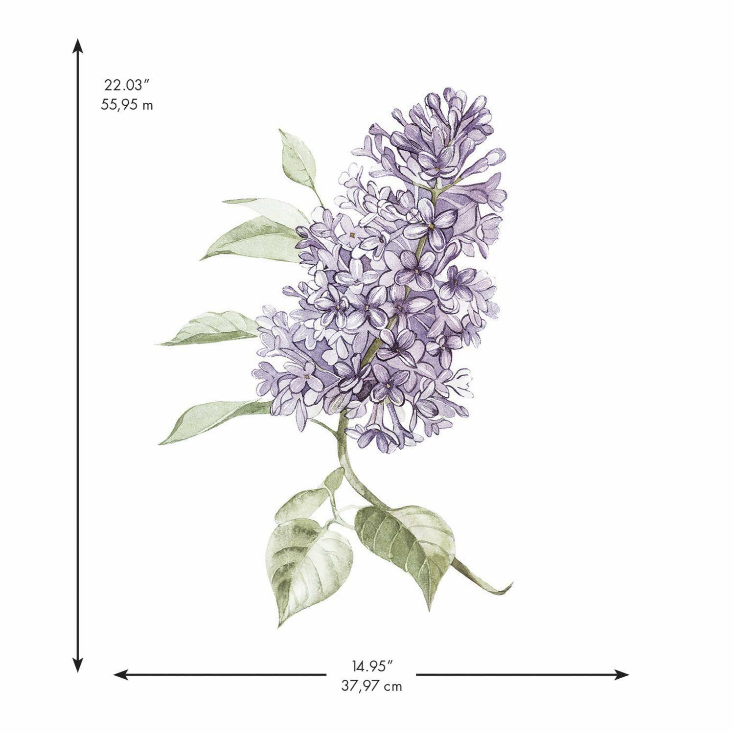 RoomMates Lilac Peel &#x26; Stick Giant Wall Decals