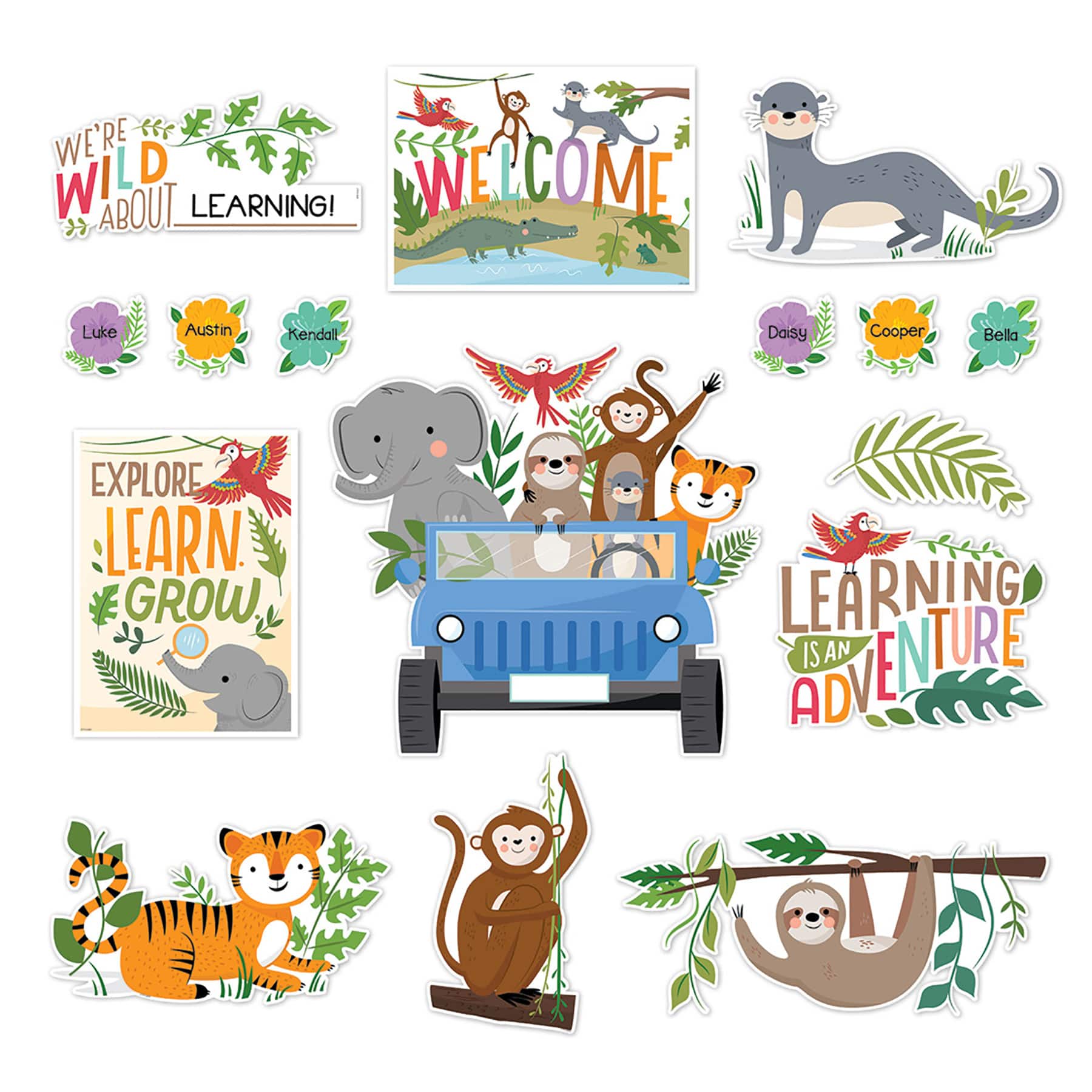 Creative Teaching Press® Jungle Friends Bulletin Board Set