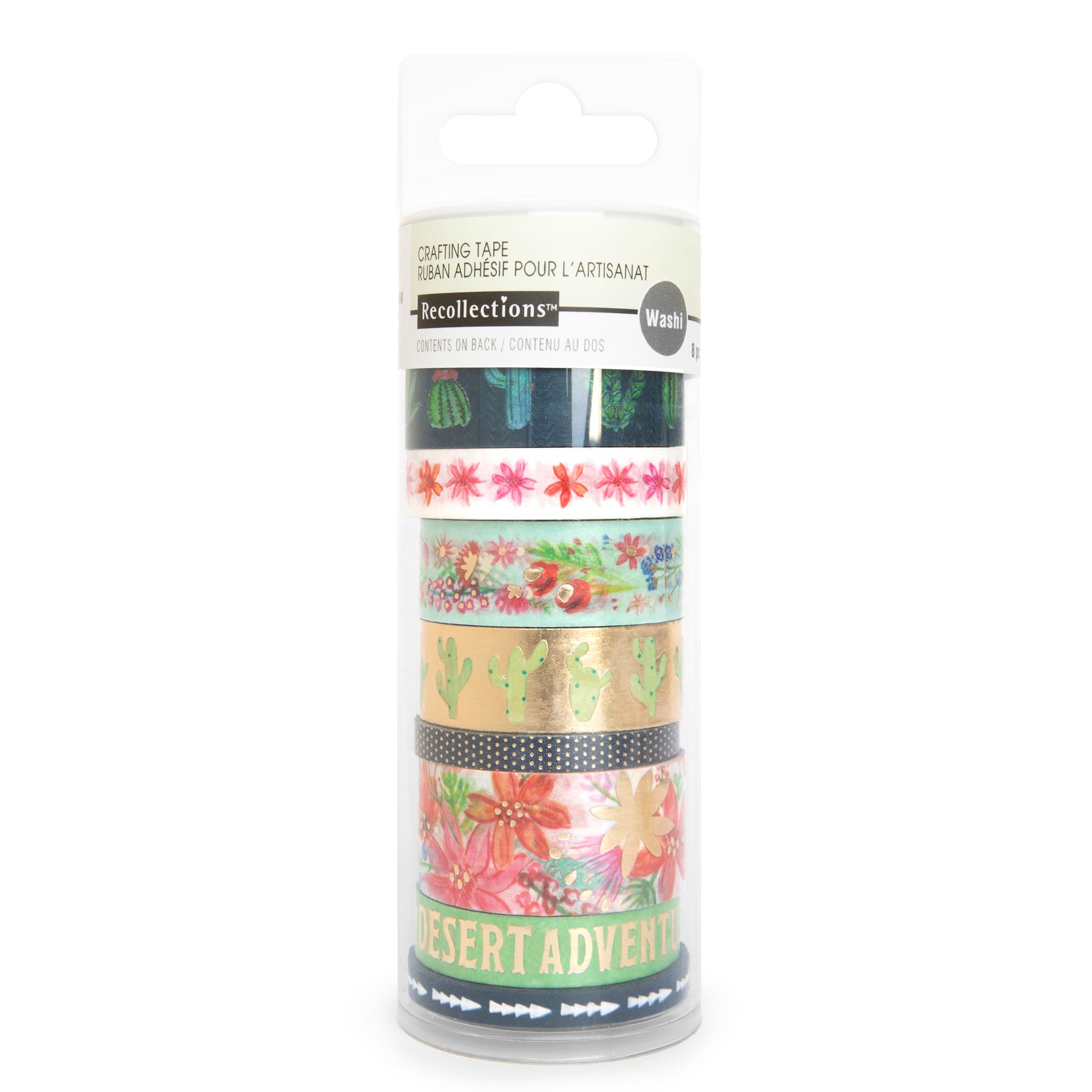 12 Packs: 8 ct. (96 total) Cactus Crafting Washi Tape Set by Recollections™