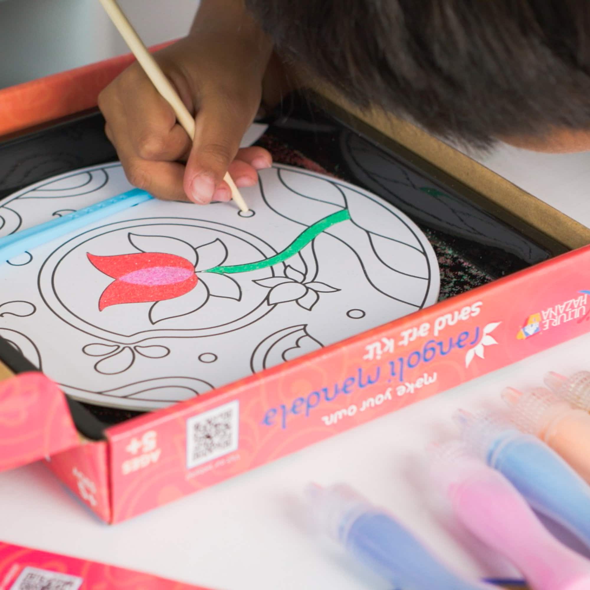 Kulture Khazana Make Your Own Rangoli Mandala Sand Art Kit