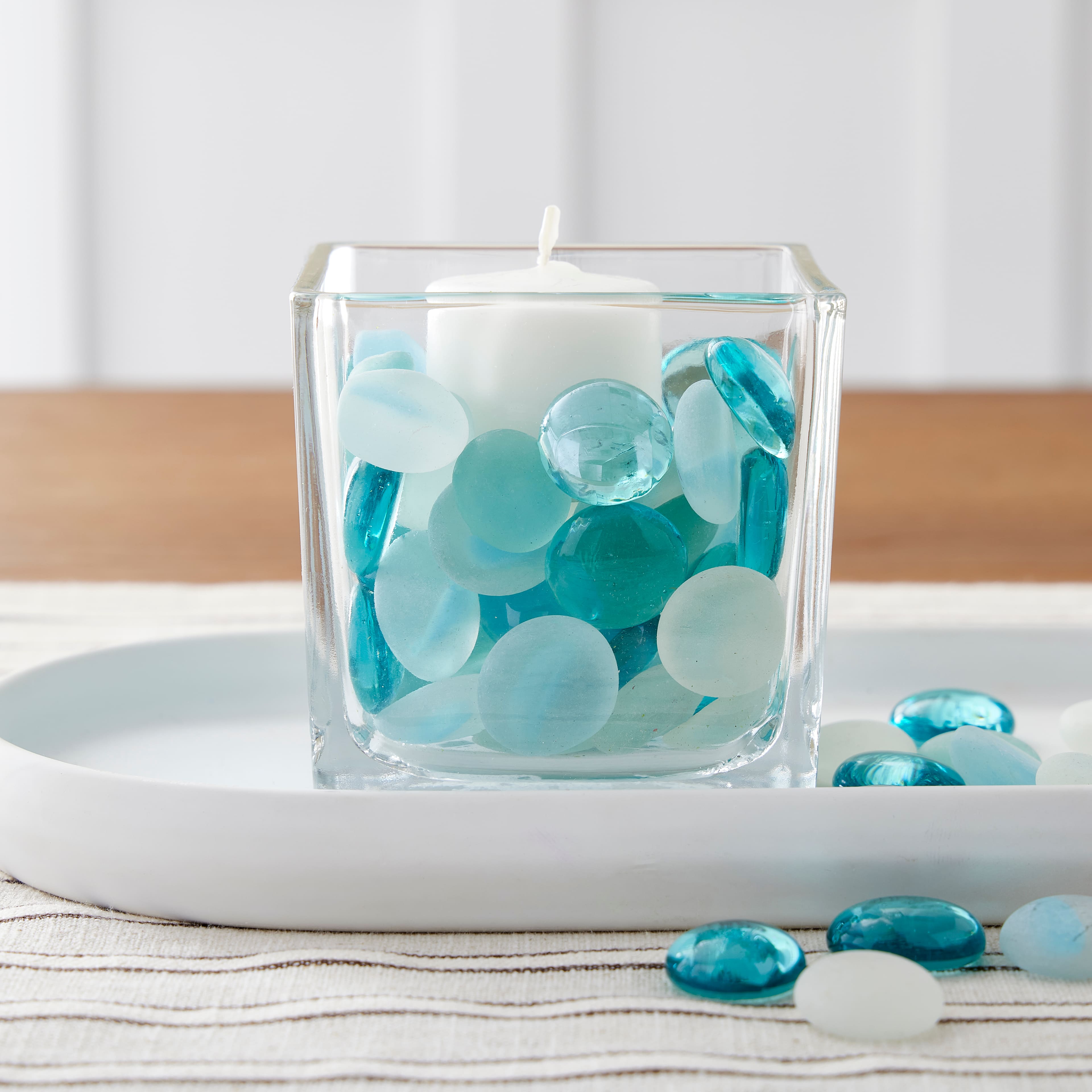 12 Pack: Dreamy Aqua Glass Gems By Ashland&#x2122;