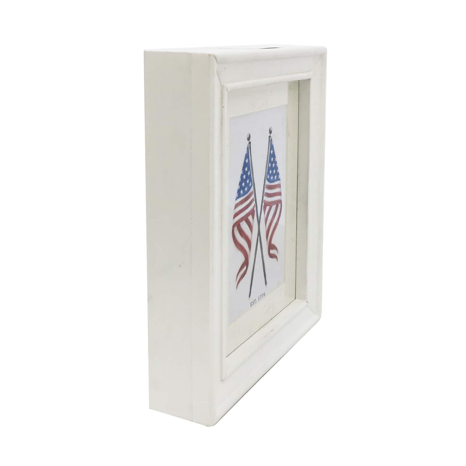 8&#x22; Double Flag Framed Tabletop D&#xE9;cor by Celebrate It&#x2122;