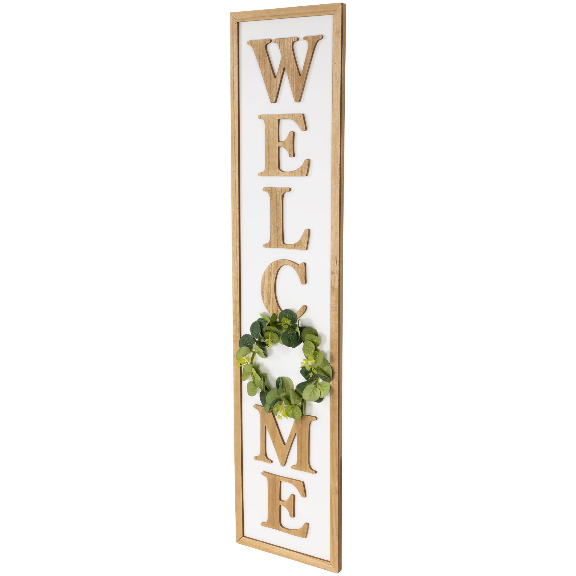 40&#x22; Welcome Wooden Framed Outdoor Porch Sign