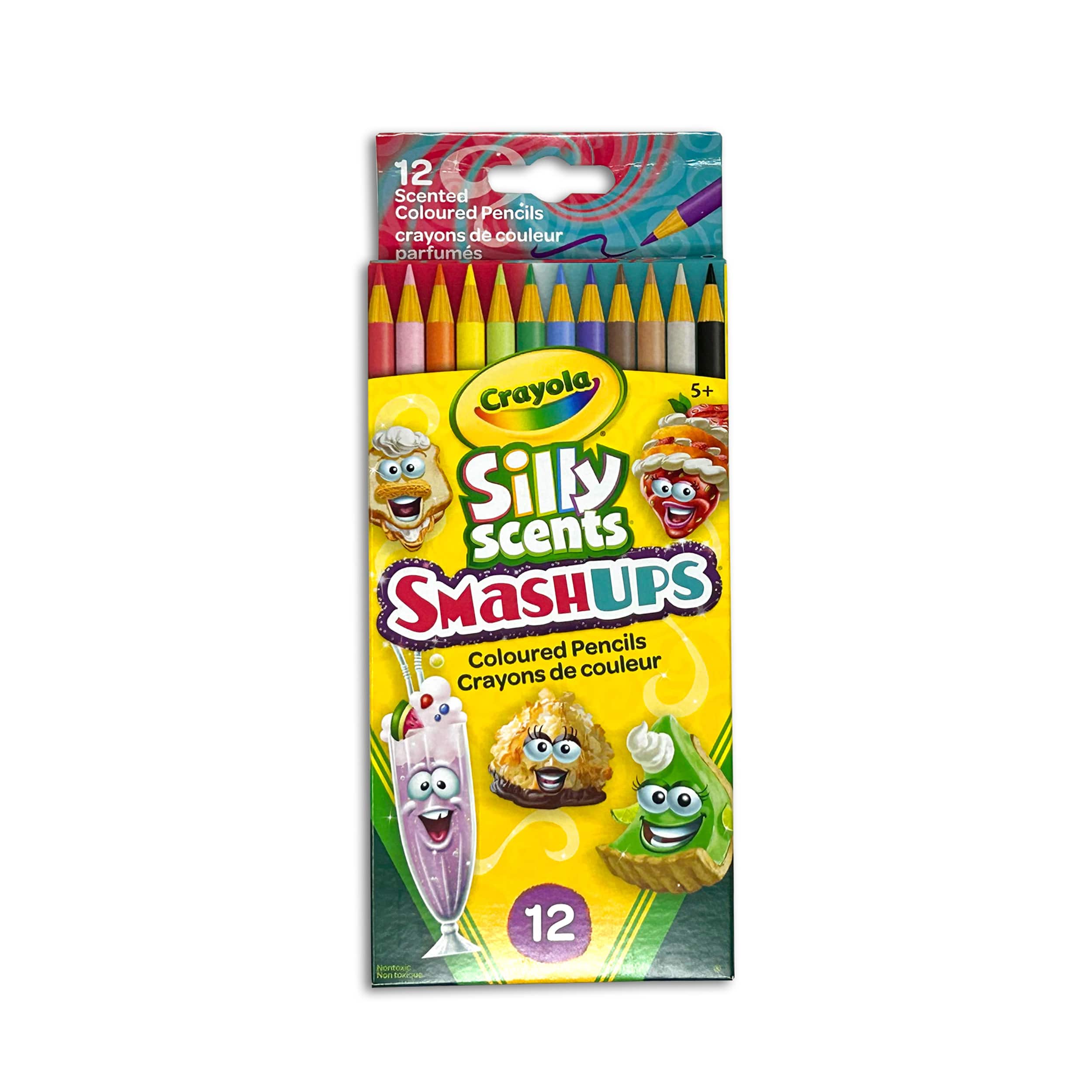 Crayons de couleur Silly Scents Smash Ups de Crayola, 12 unités