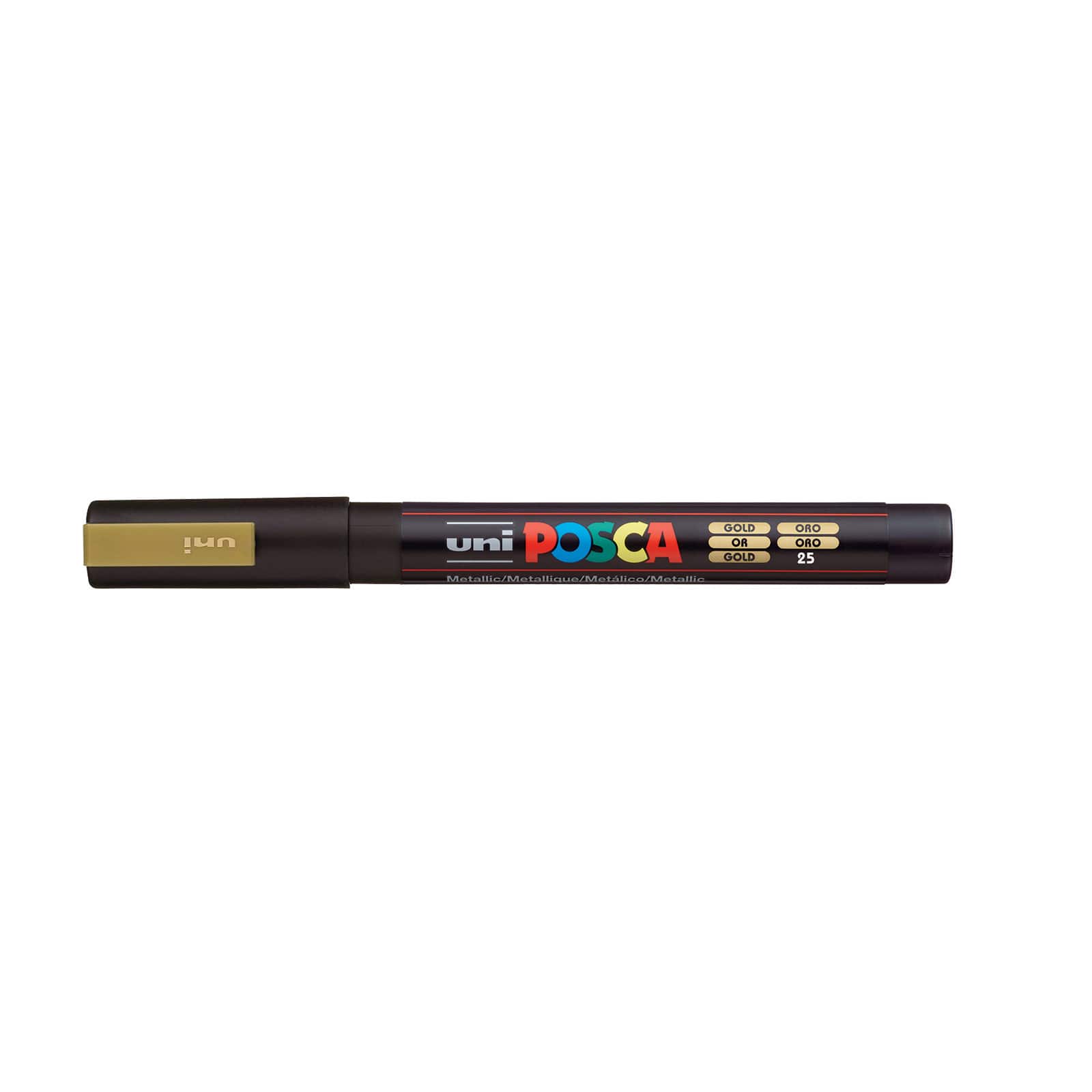 12 Pack: Uni Posca Fine Bullet Tip PC-3M Gold Paint Marker