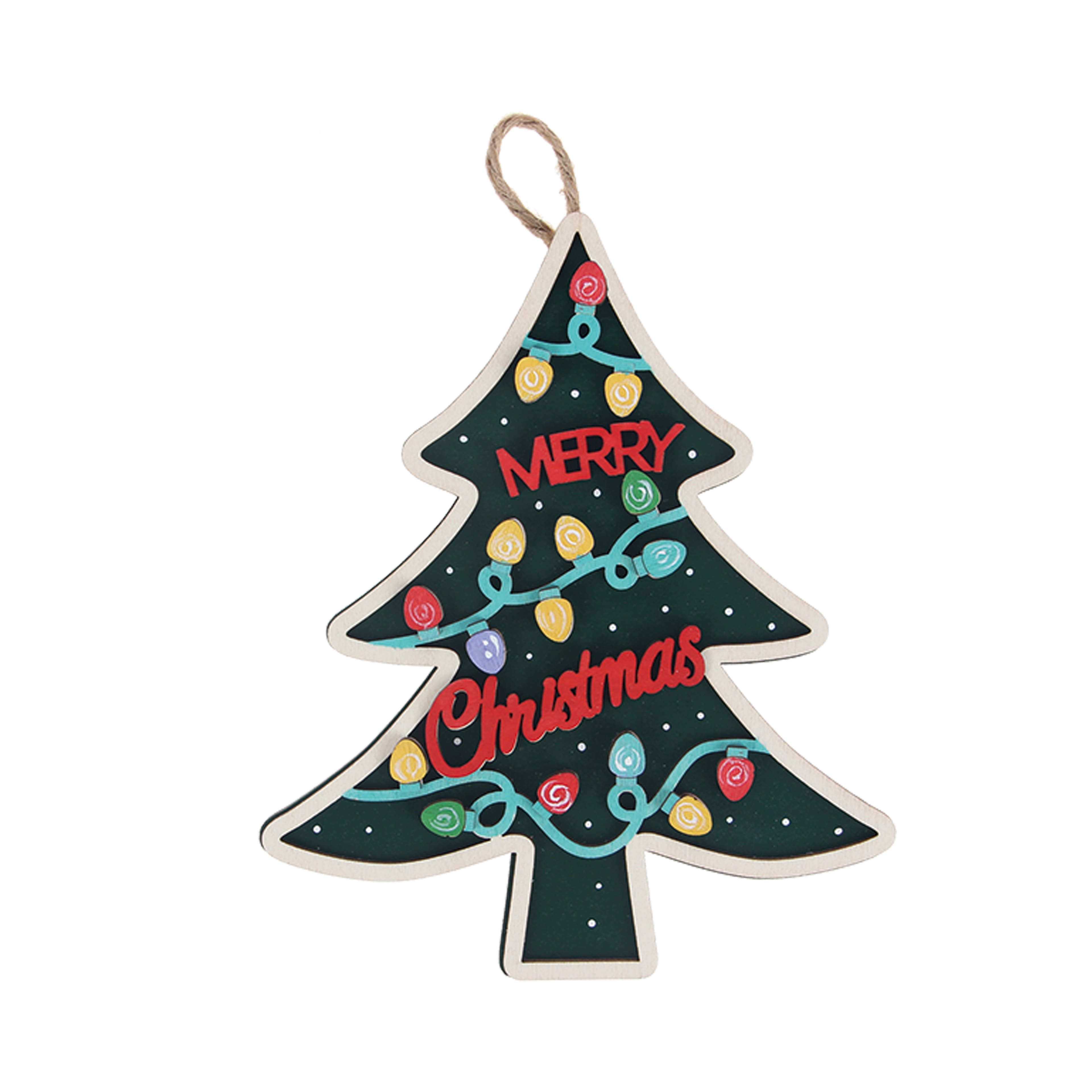 6&#x22; Merry Christmas Tree DIY Wood D&#xE9;cor Kit by Make Market&#xAE;