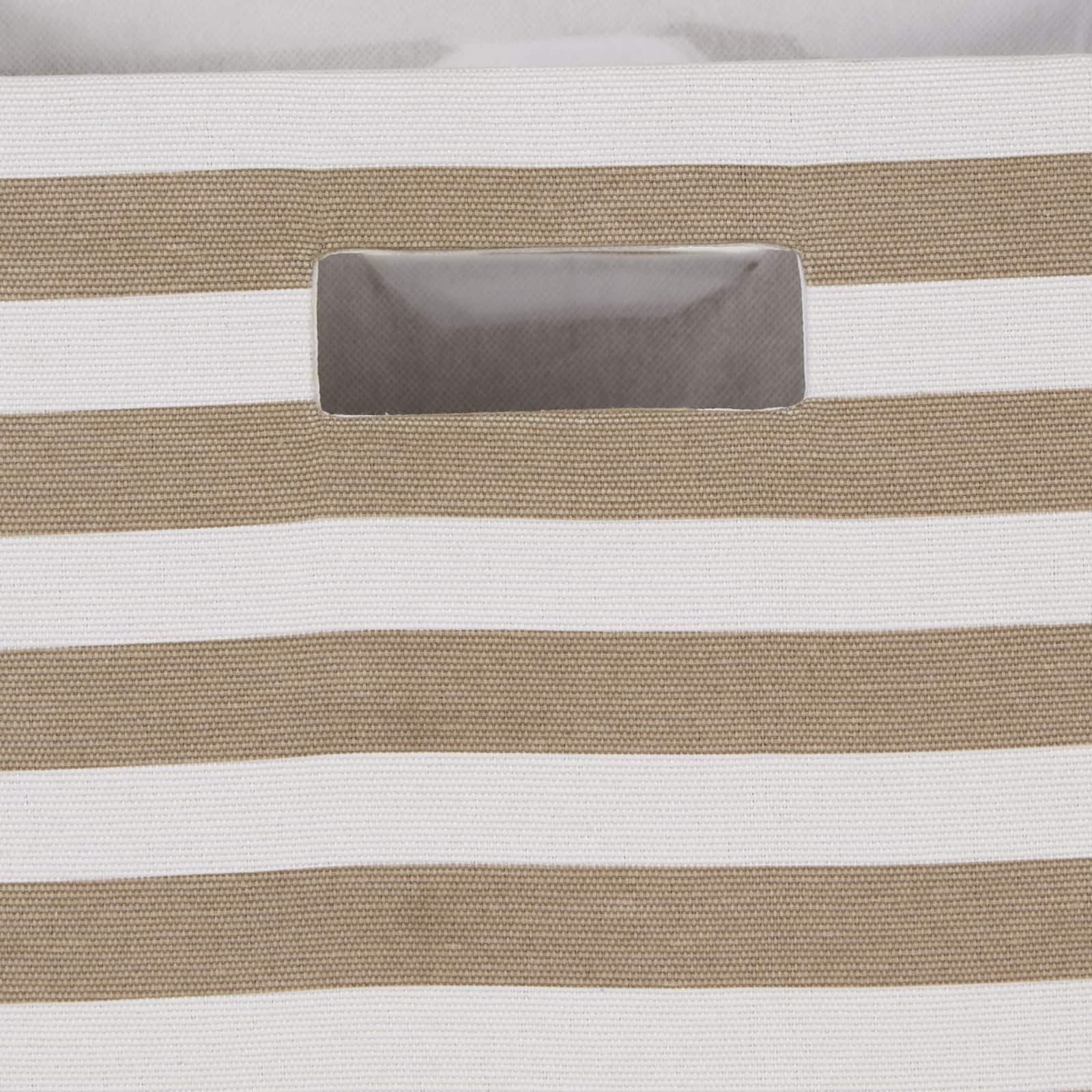 DII&#xAE; Striped Square Storage Cube