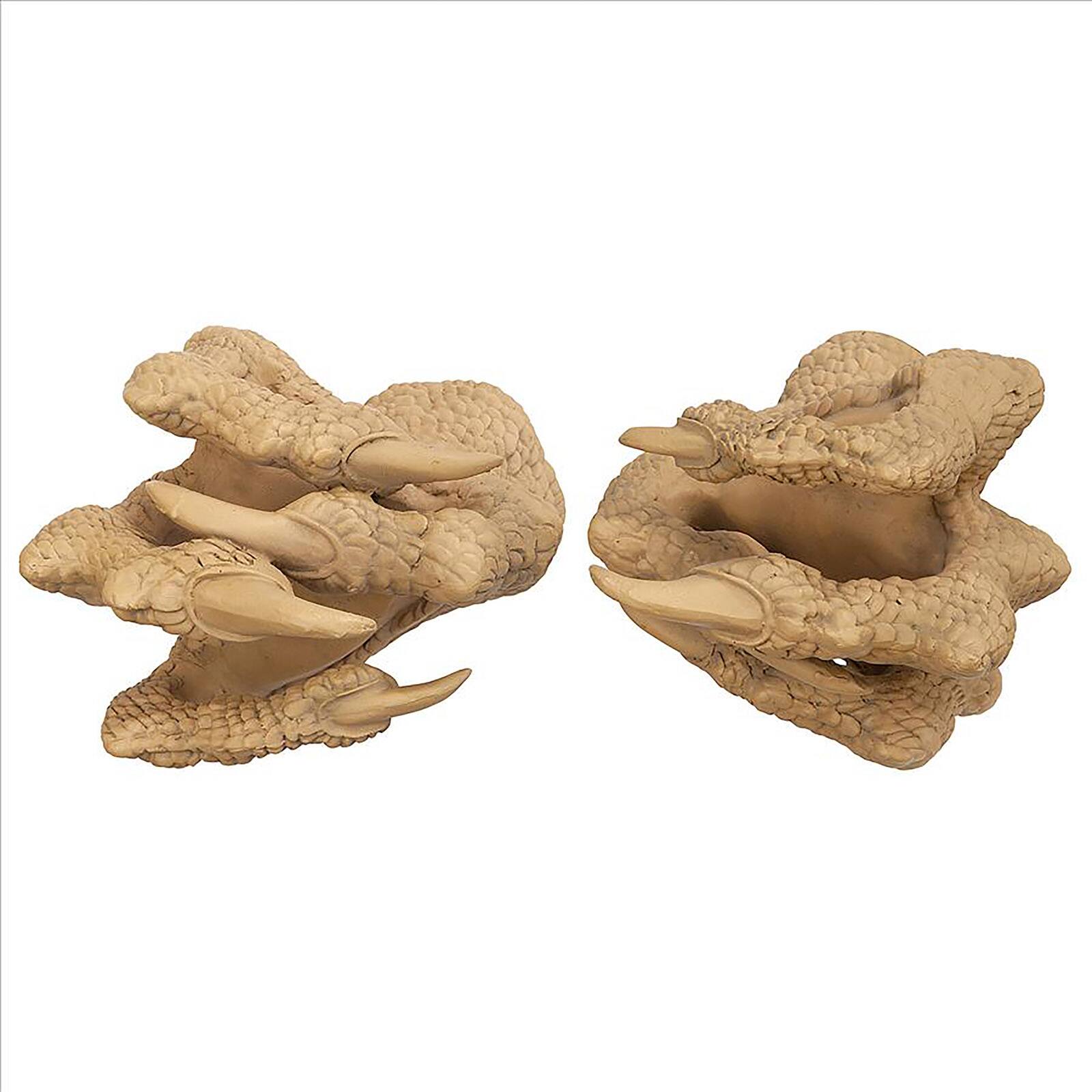 Design Toscano 7" Dragons Thorne MacGarvey Claw Sword Hanger Set