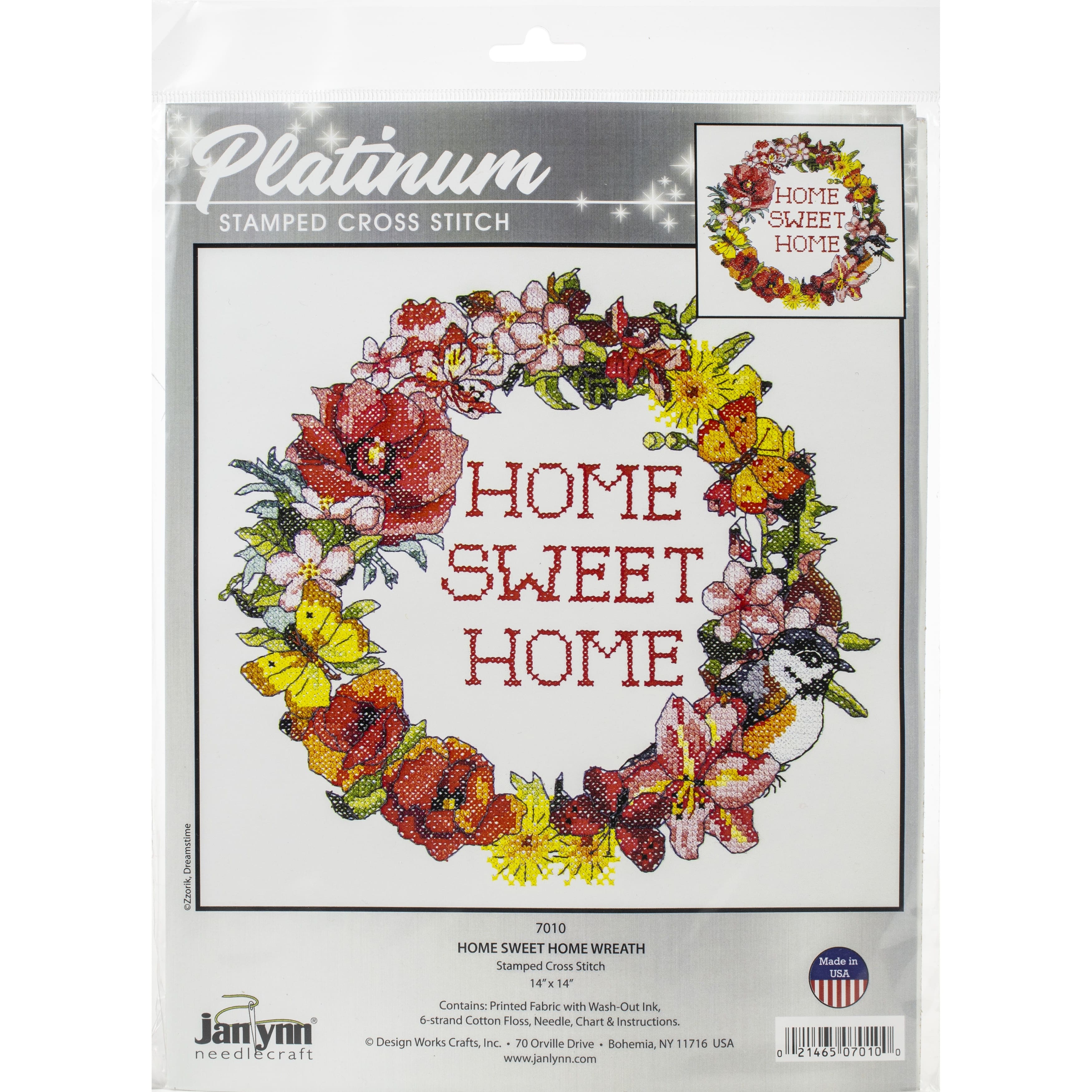 Janlynn&#xAE; Home Sweet Home Stamped Cross Stitch Kit