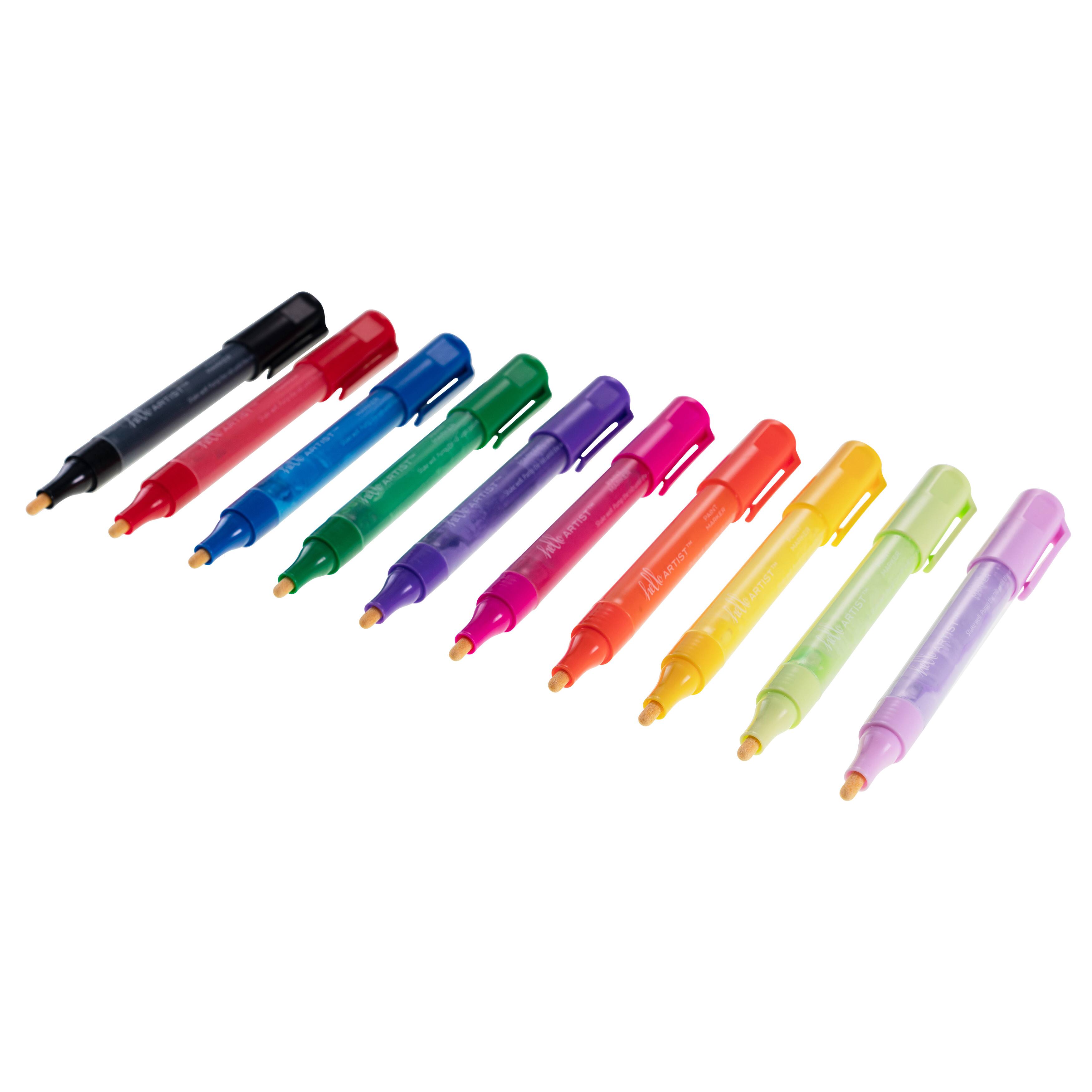 Hello, Artist!&#x2122; 10-Color Paint Markers Set