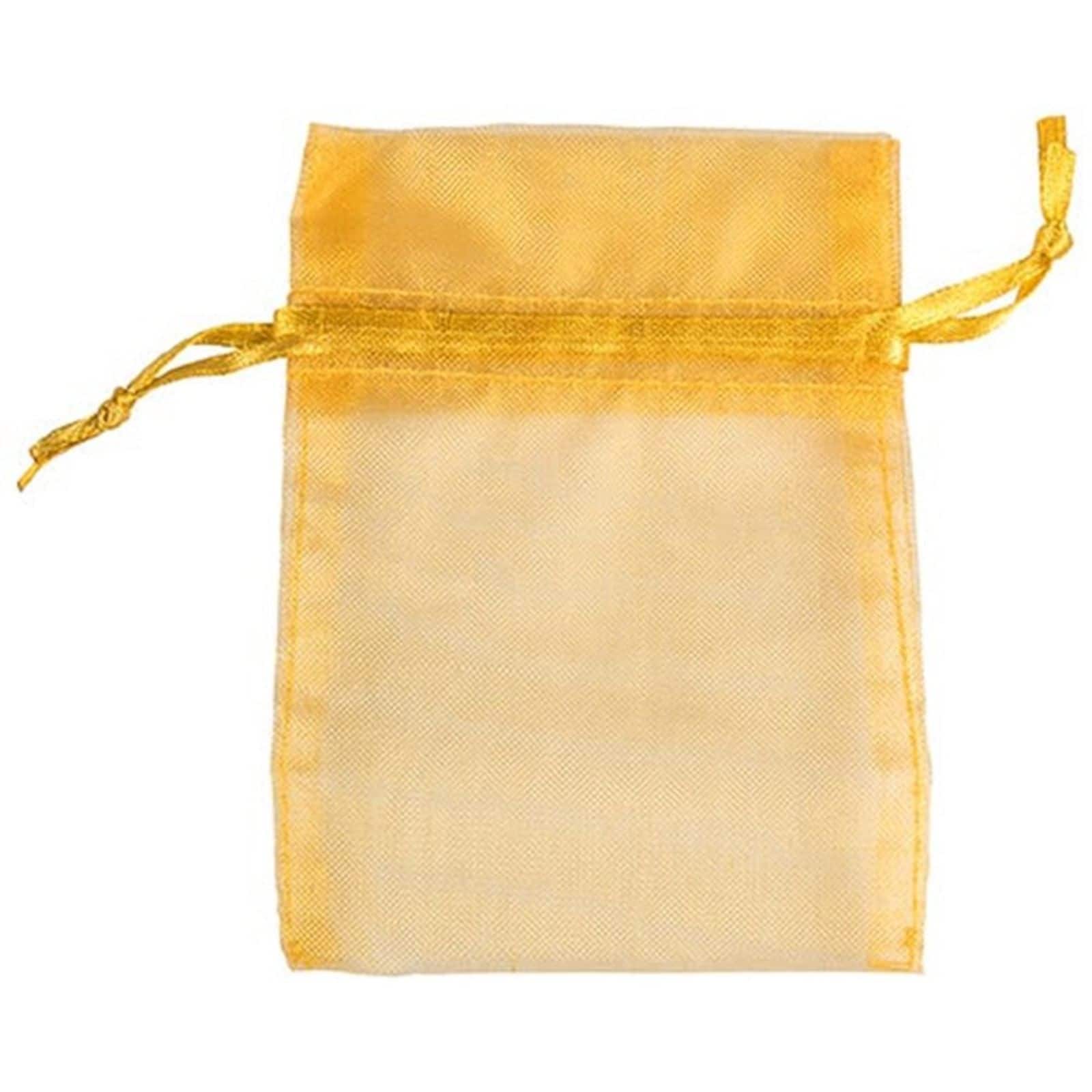 JAM Paper Sheer String Tie Gift Bags, 12ct.