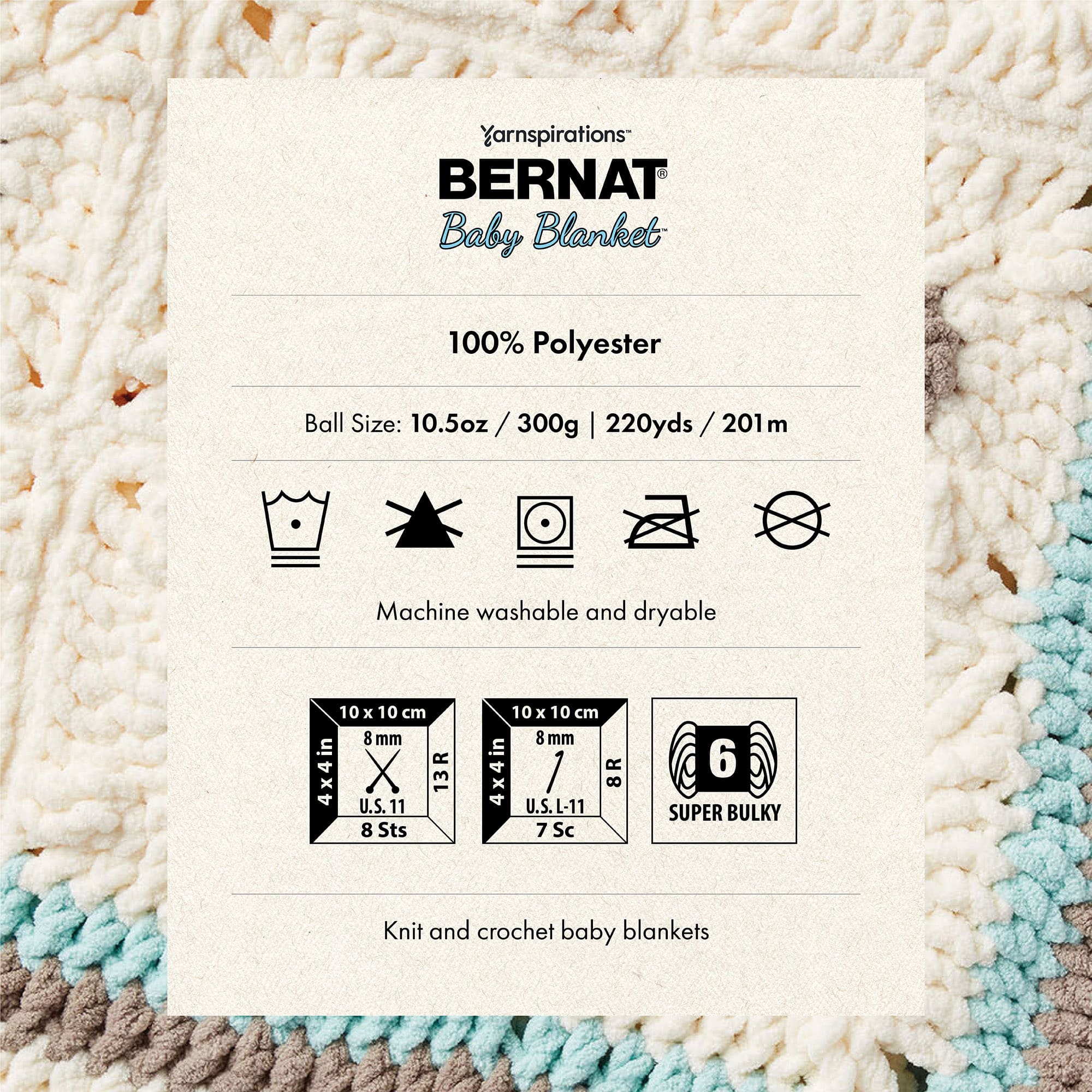 4 Pack Bernat&#xAE; Baby Blanket&#x2122; Yarn 