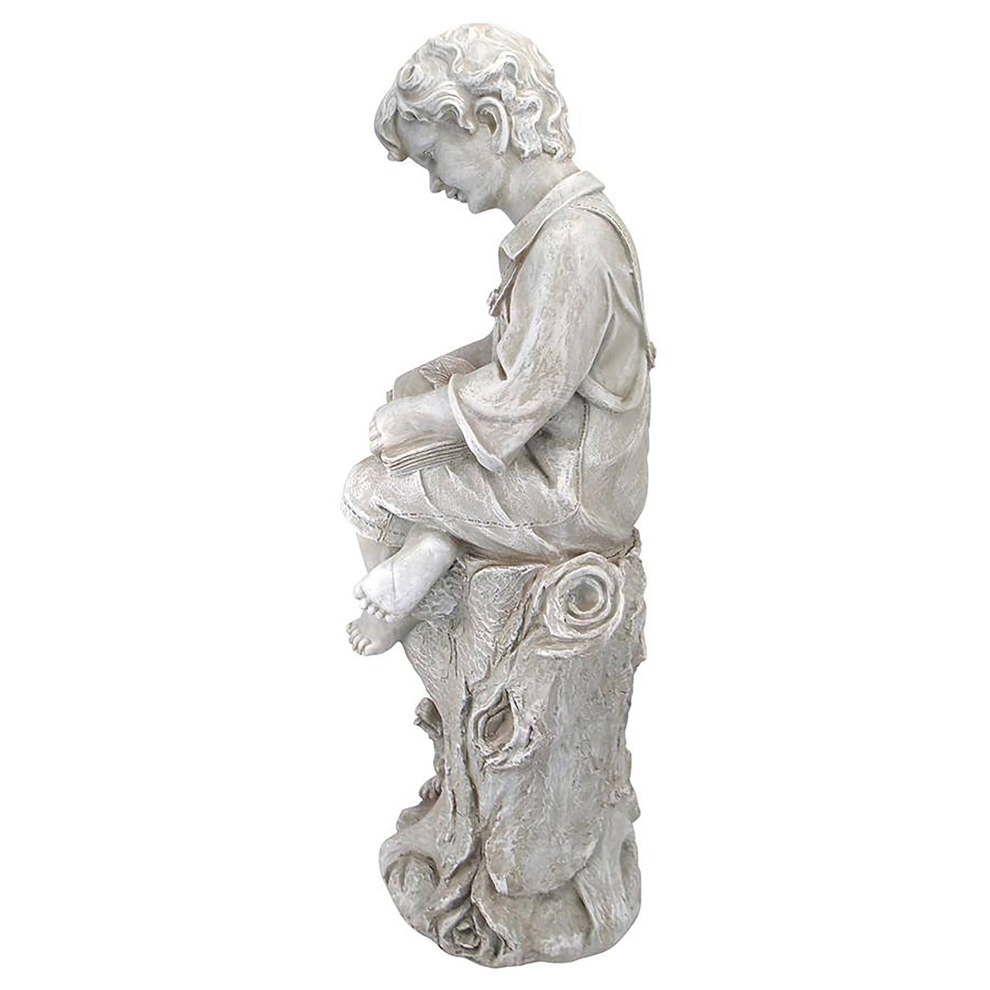 Design Toscano 34.5&#x22; Sebastian the Reading Child Garden Statue