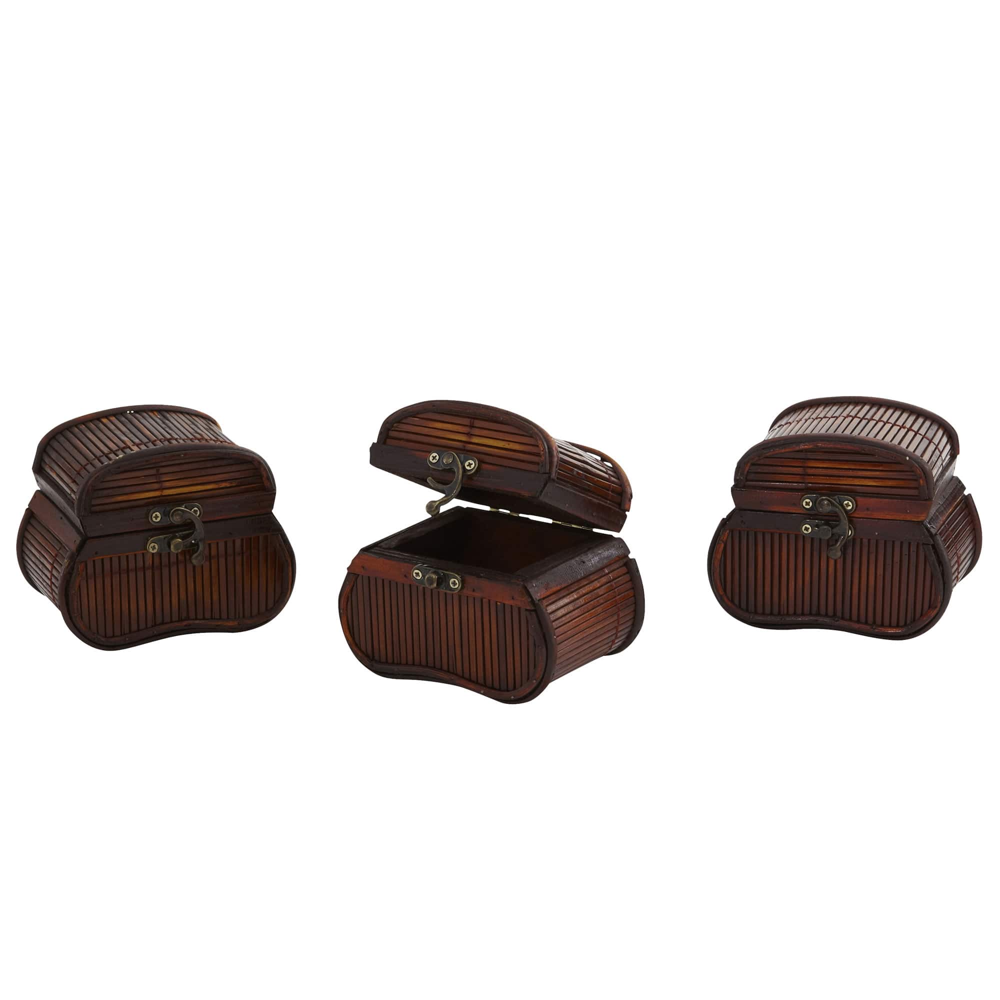 4&#x22; Bamboo Chests, 3ct.