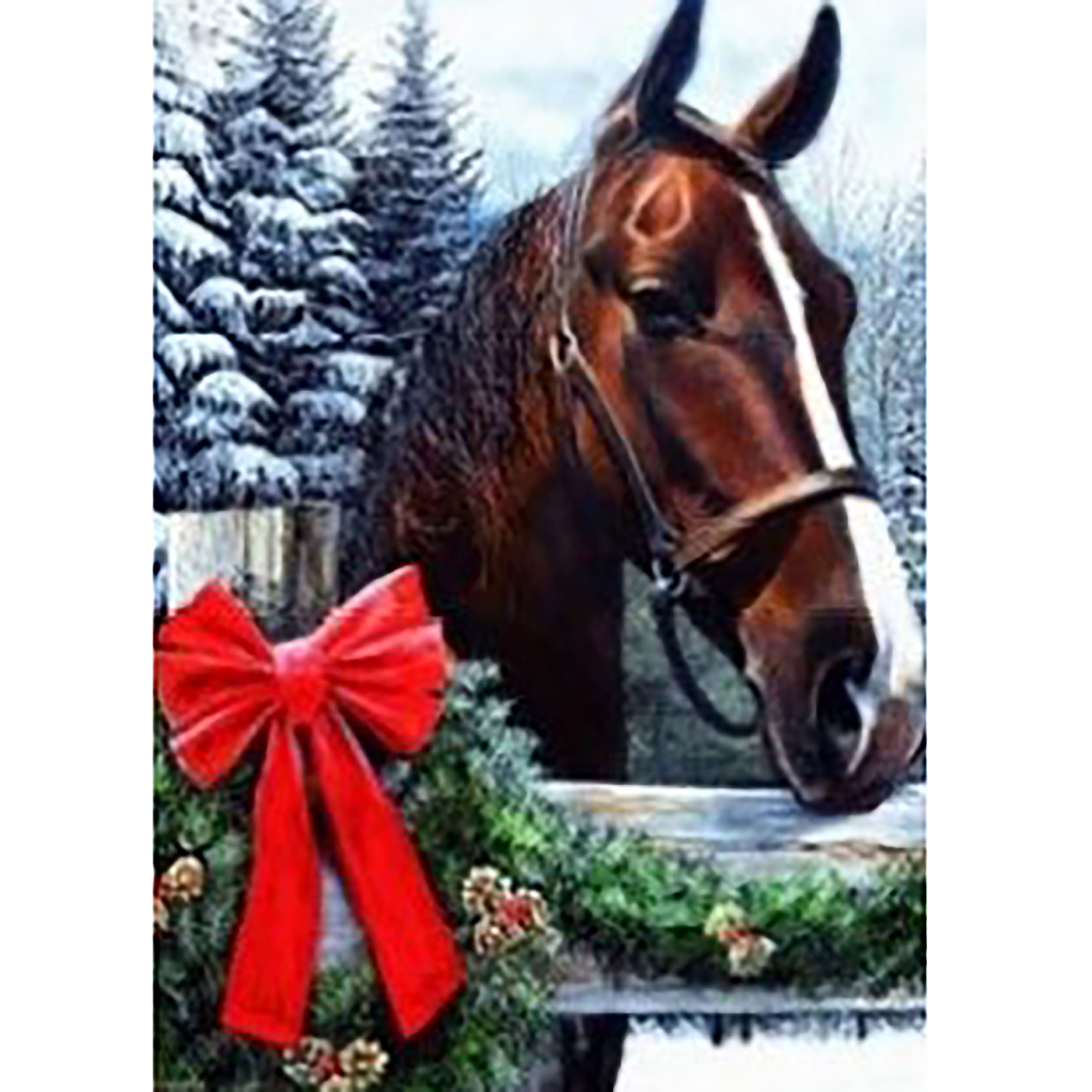Sparkly Selections Christmas Horse Diamond Art Kit, Round Diamonds
