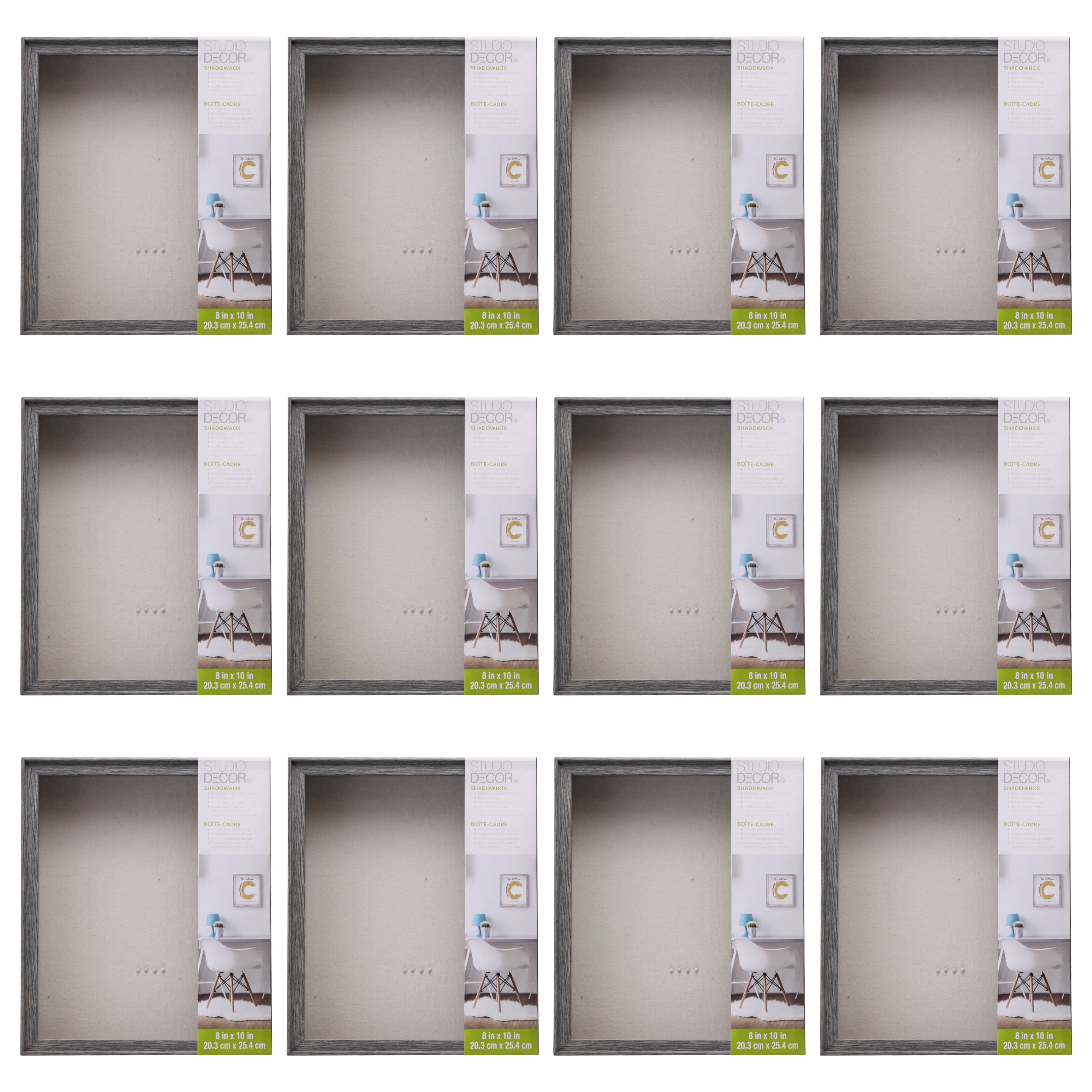 12 Pack: Gray 8" x 10" Shadow Box by Studio Décor®