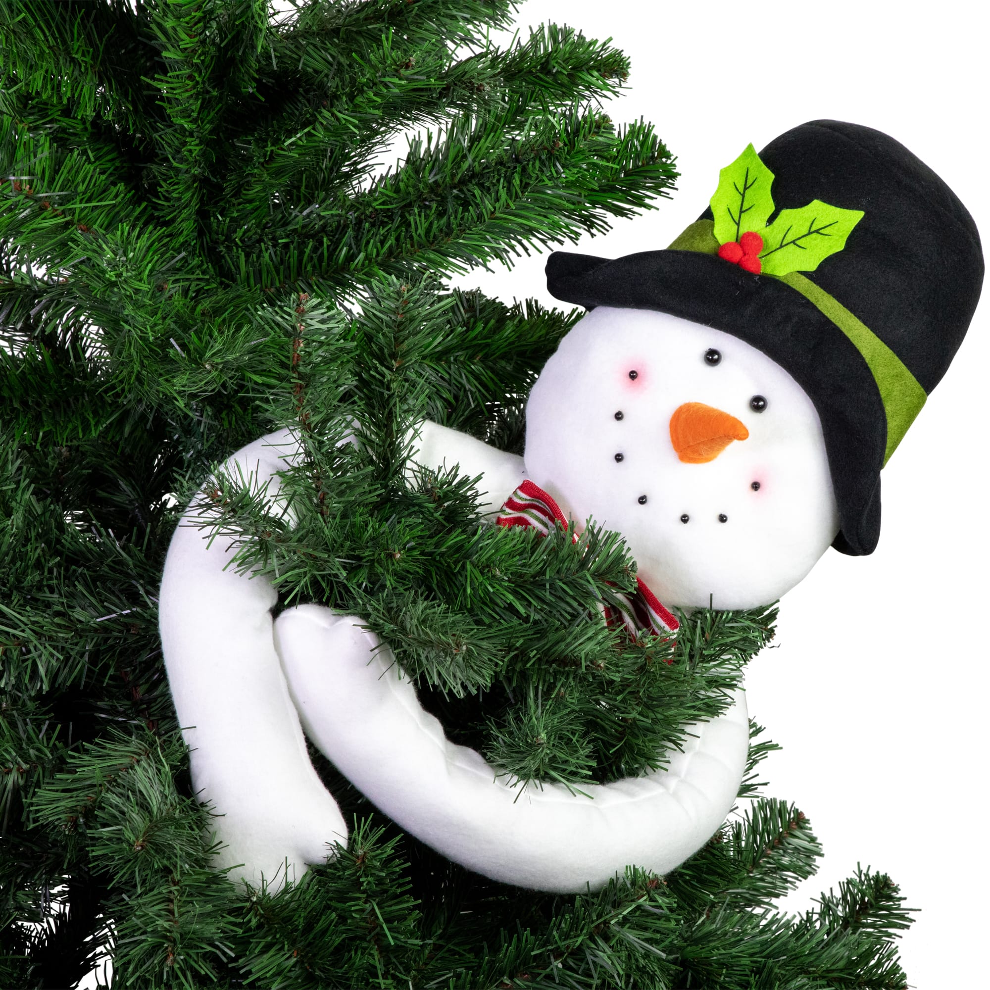 25" Unlit Plush Snowman Christmas Tree Topper