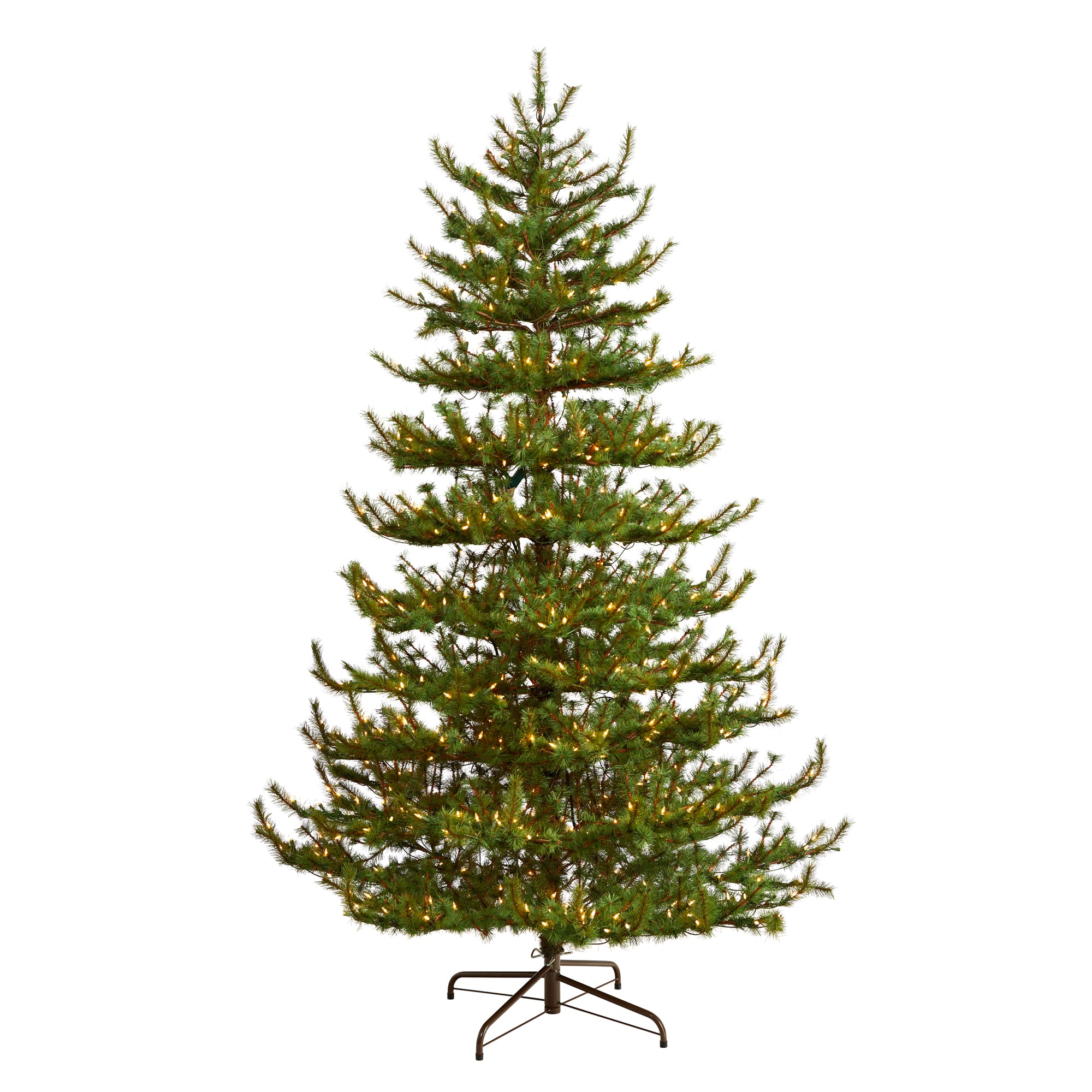 8ft. Pre-Lit Vancouver Mountain Pine Artificial Christmas Tree, Clear Lights