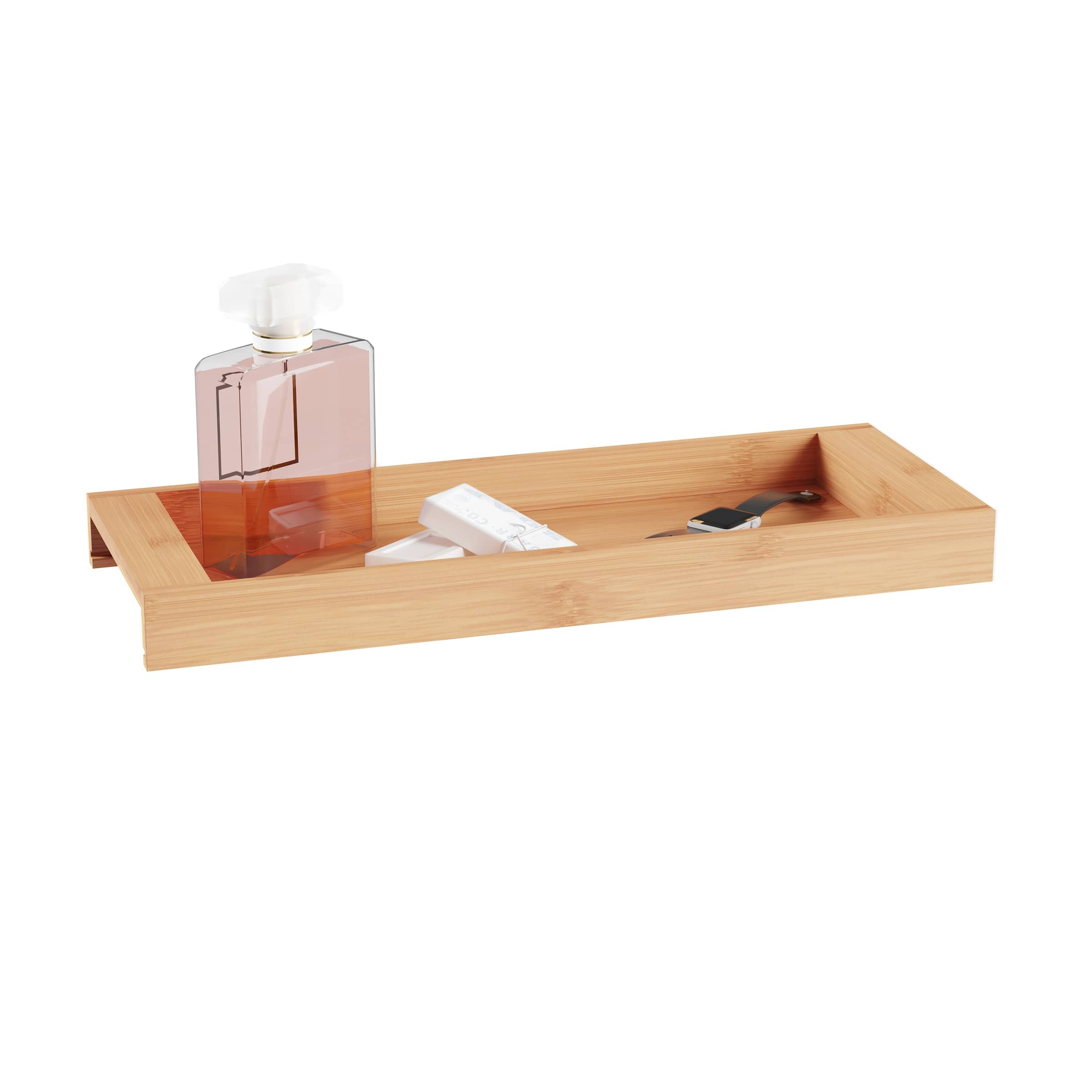 Hastings Home Bamboo Bathroom &#x26; Vanity Tray, 16&#x22; x 6&#x22;