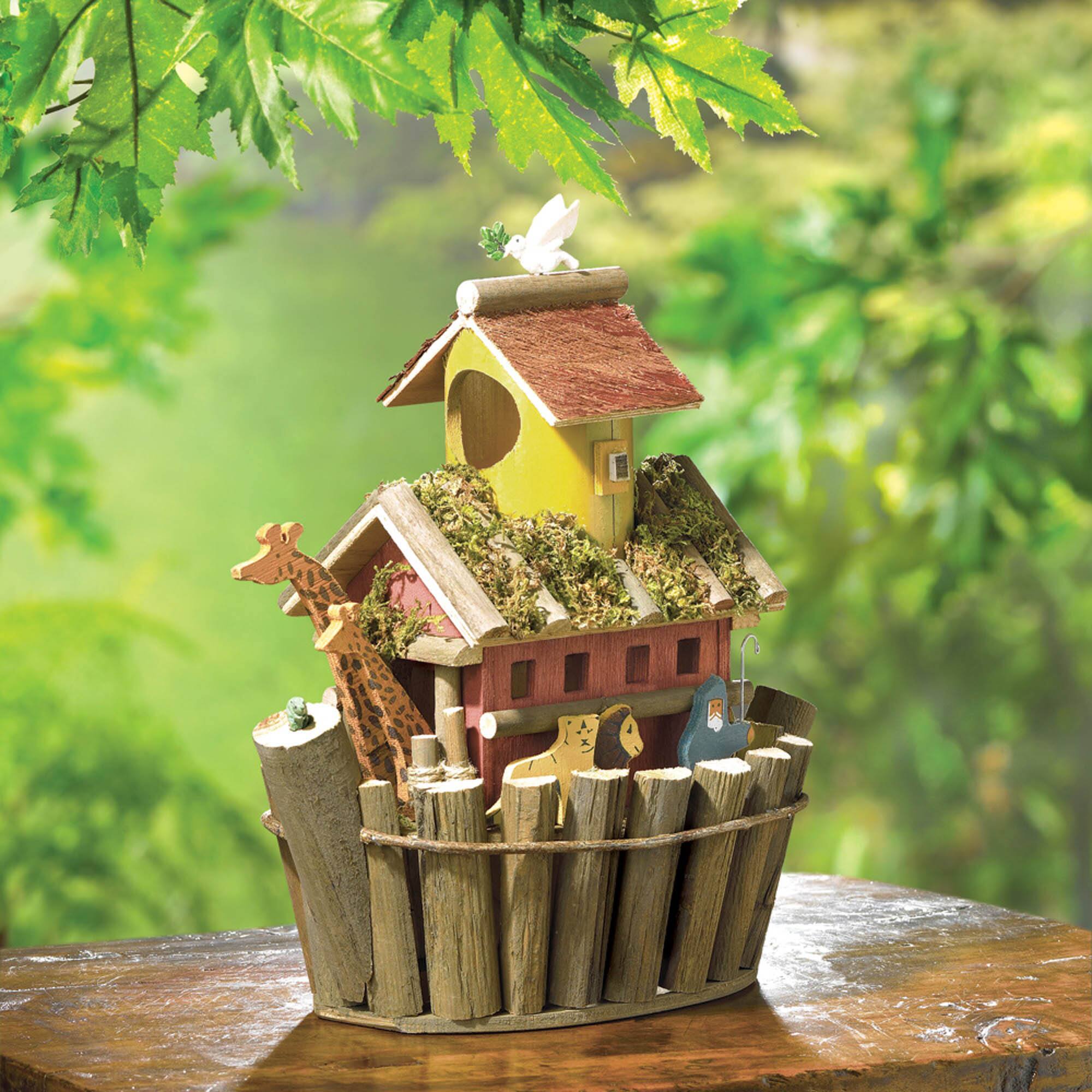 12.5&#x22; Noah&#x27;s Ark Birdhouse