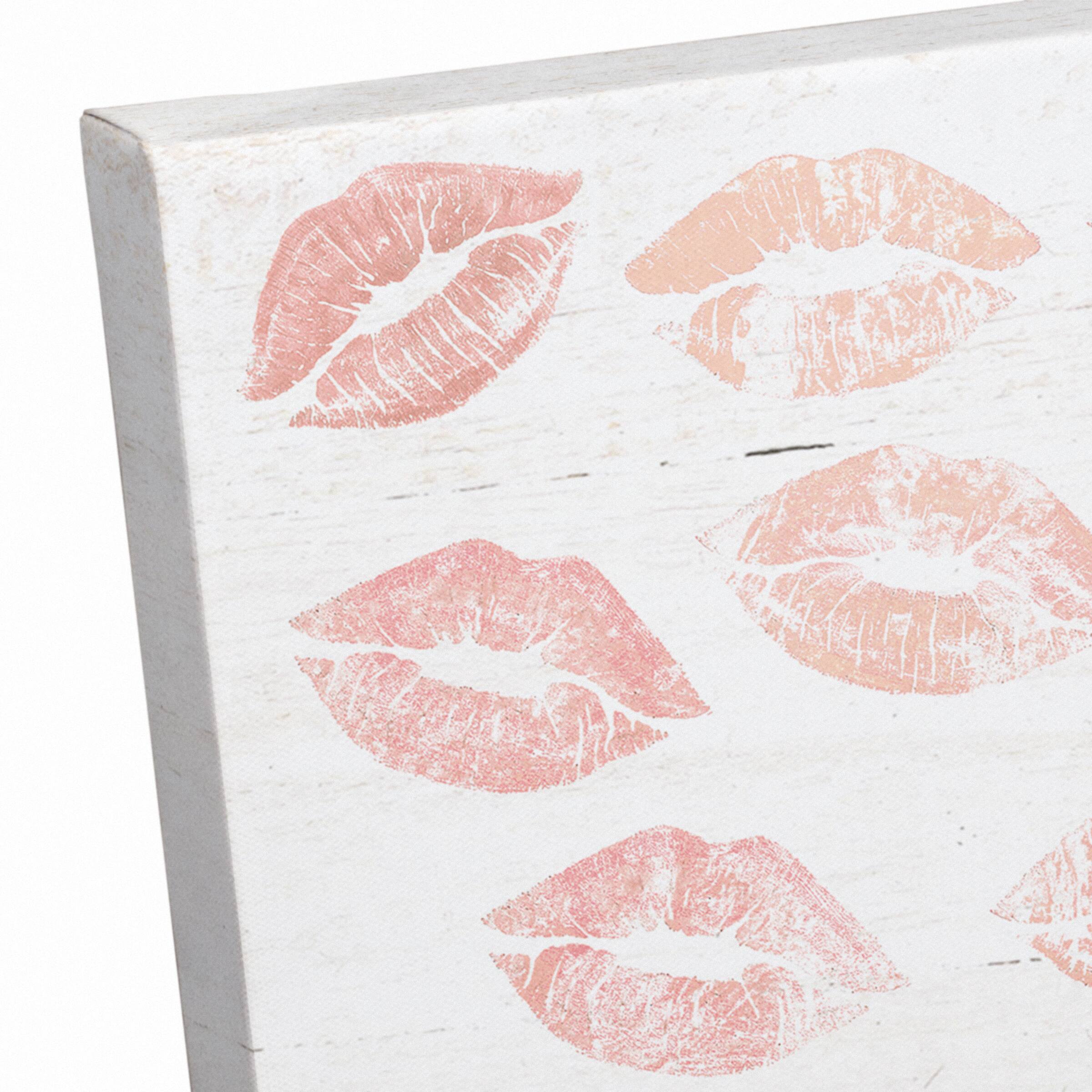 Muah Lips Canvas Art