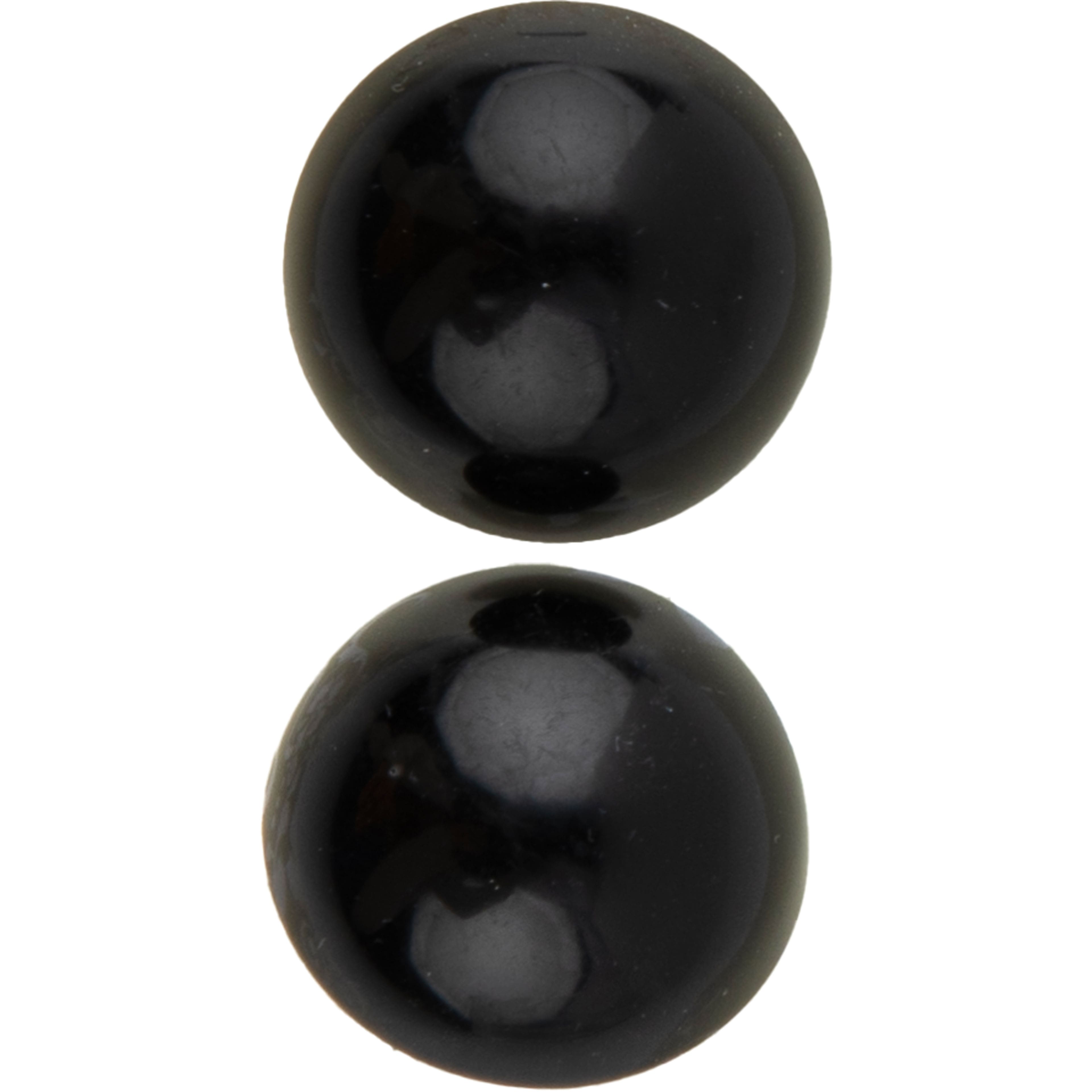 LaMode 3/4&#x22; Black Domed Shank Buttons, 2ct.