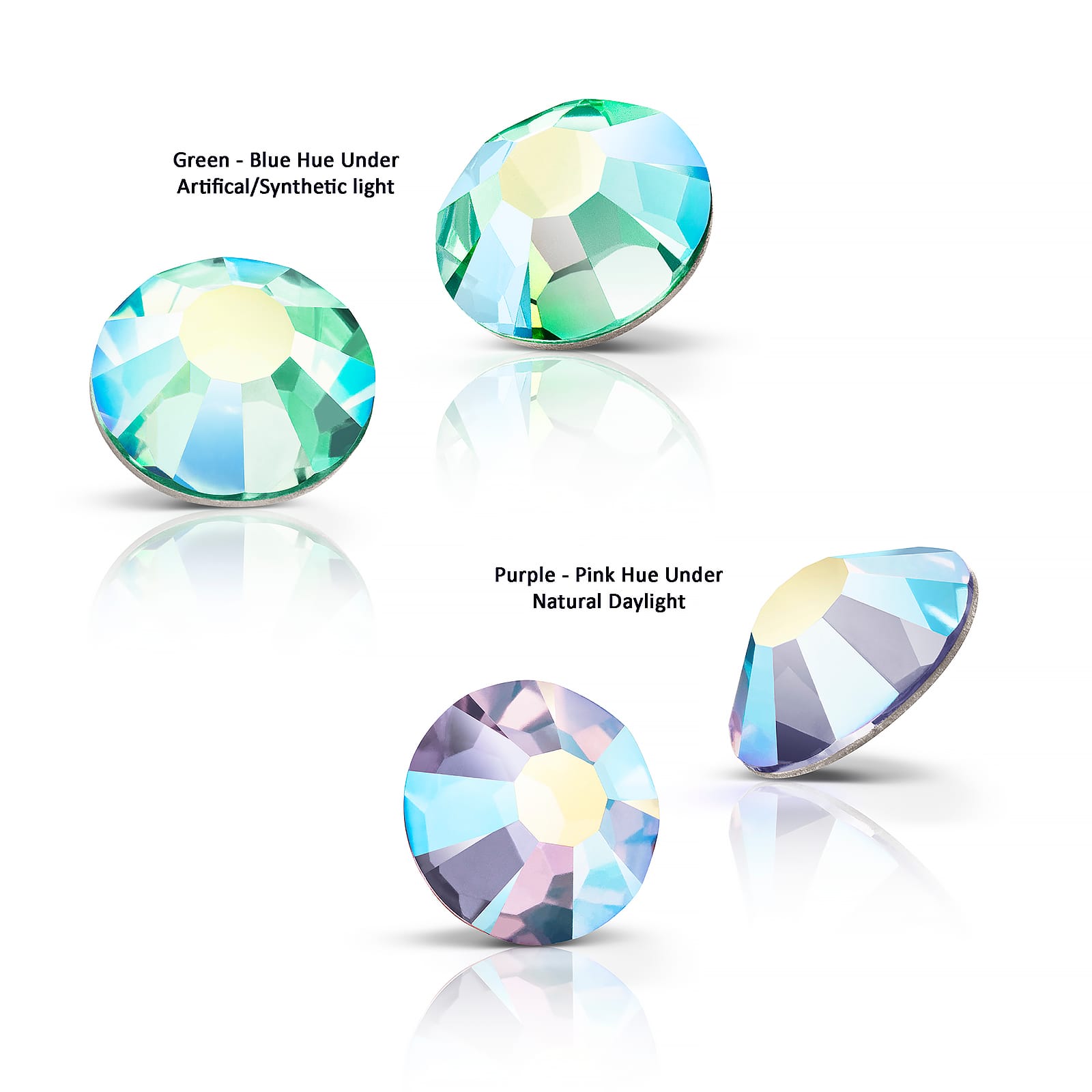 Preciosa MAXIMA SS16 Aurora Borealis Flatback Czech Crystals, 144ct.