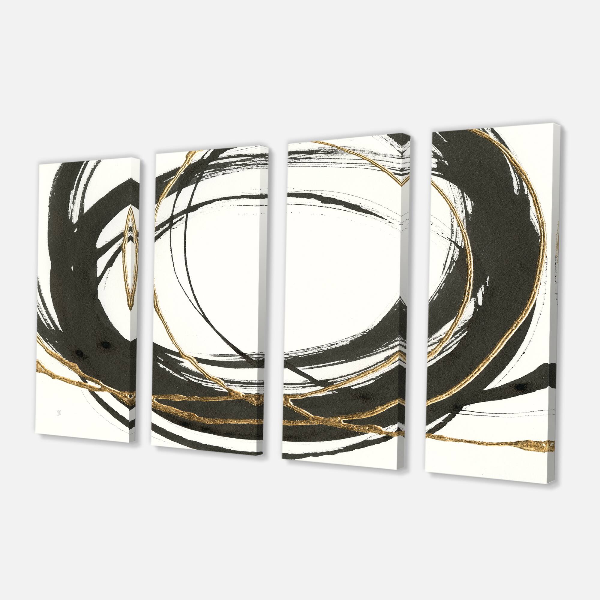 Designart - Gold Glamour Circle III