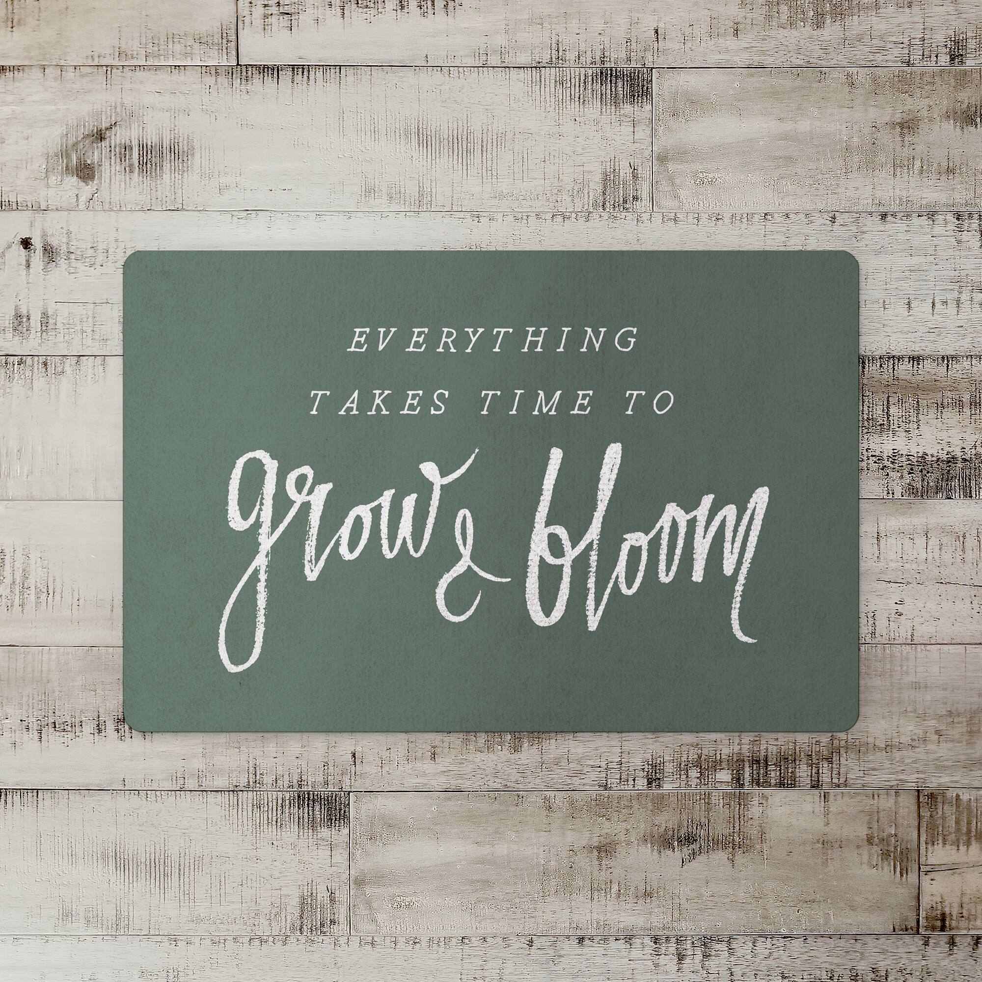 Everything Takes Time 18" x 27" Floor Mat