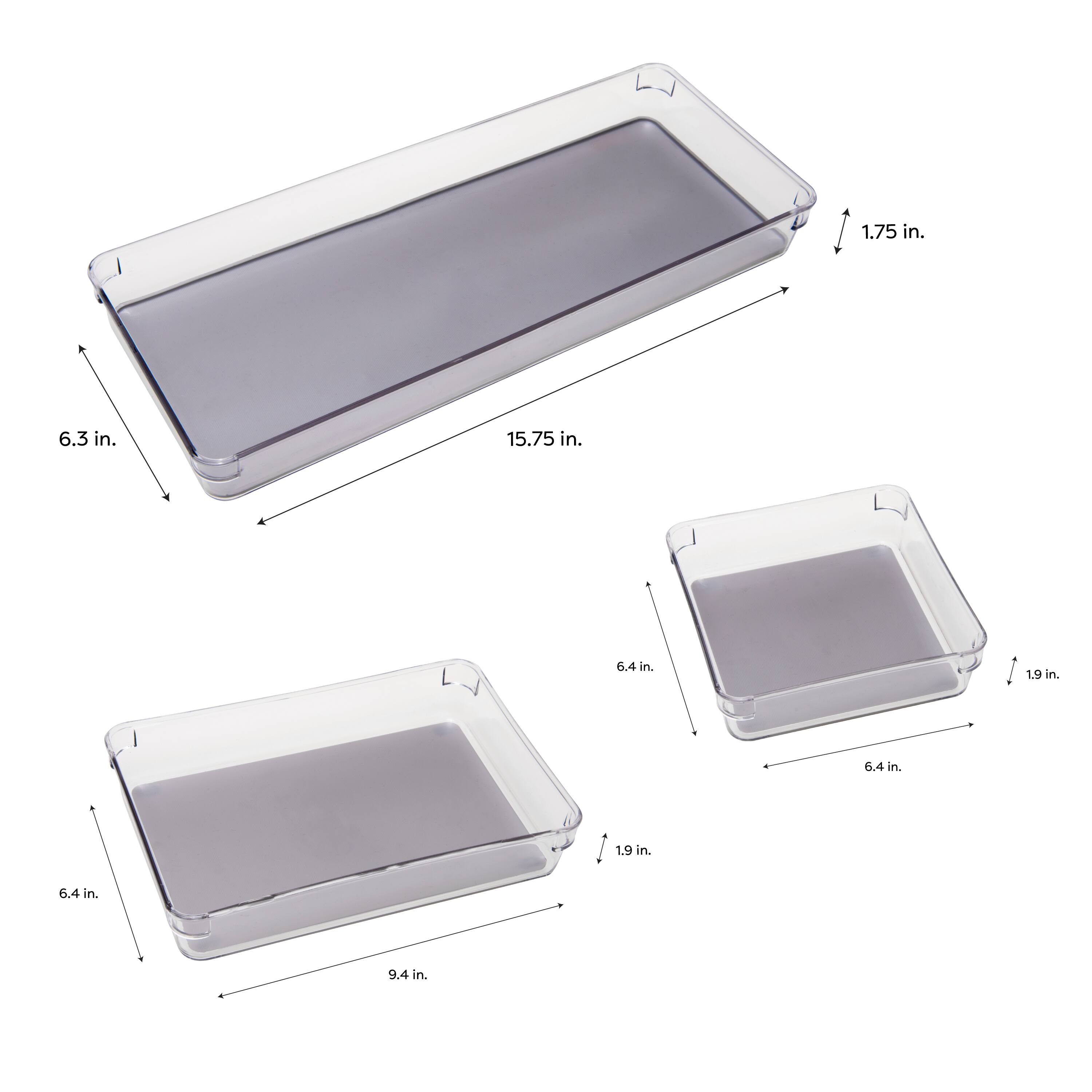 Simplify Multipurpose Drawer Organizers, 3ct.