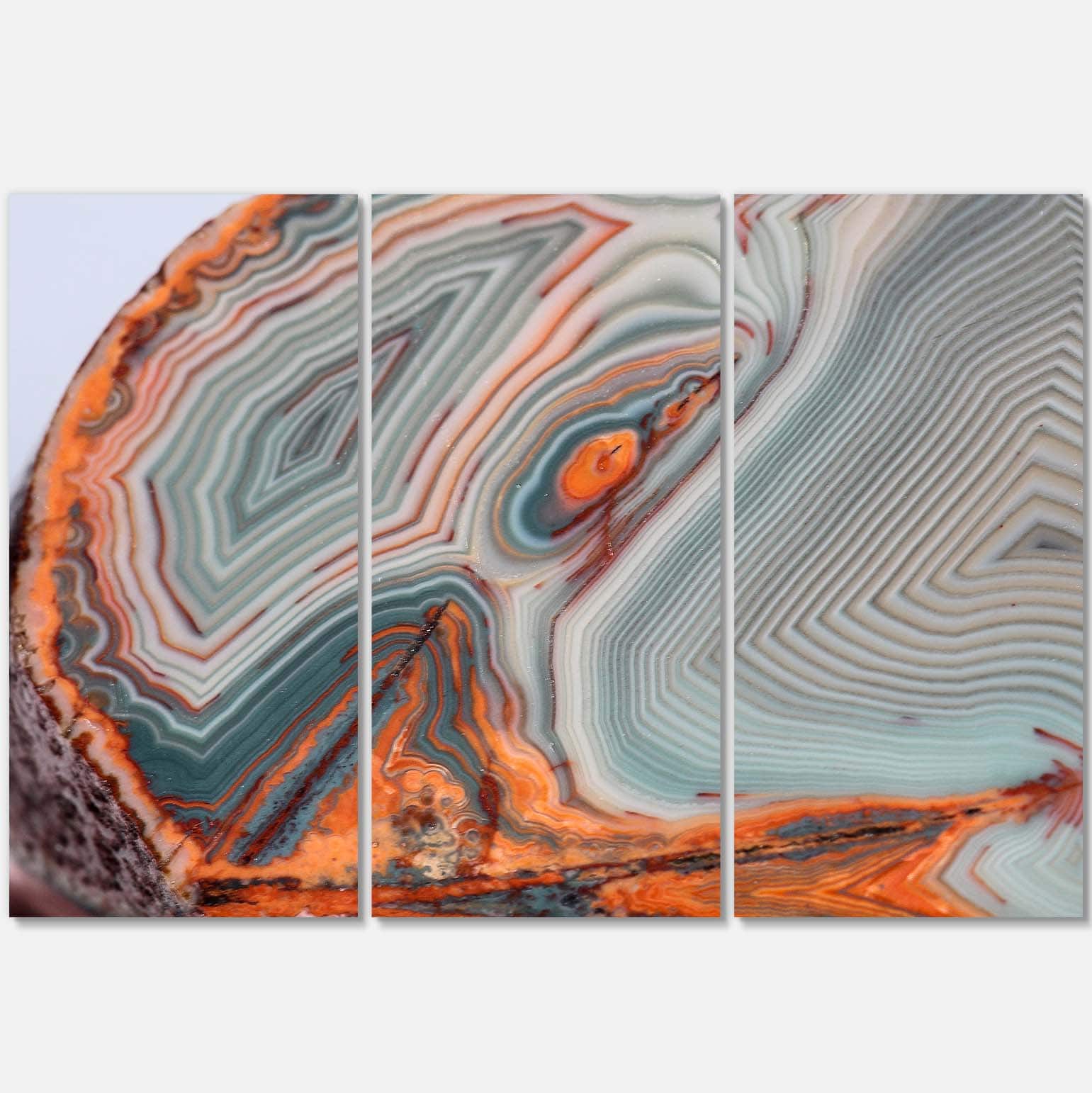 Designart - Beautiful Lake Superior Agate - Abstract Canvas Art Print