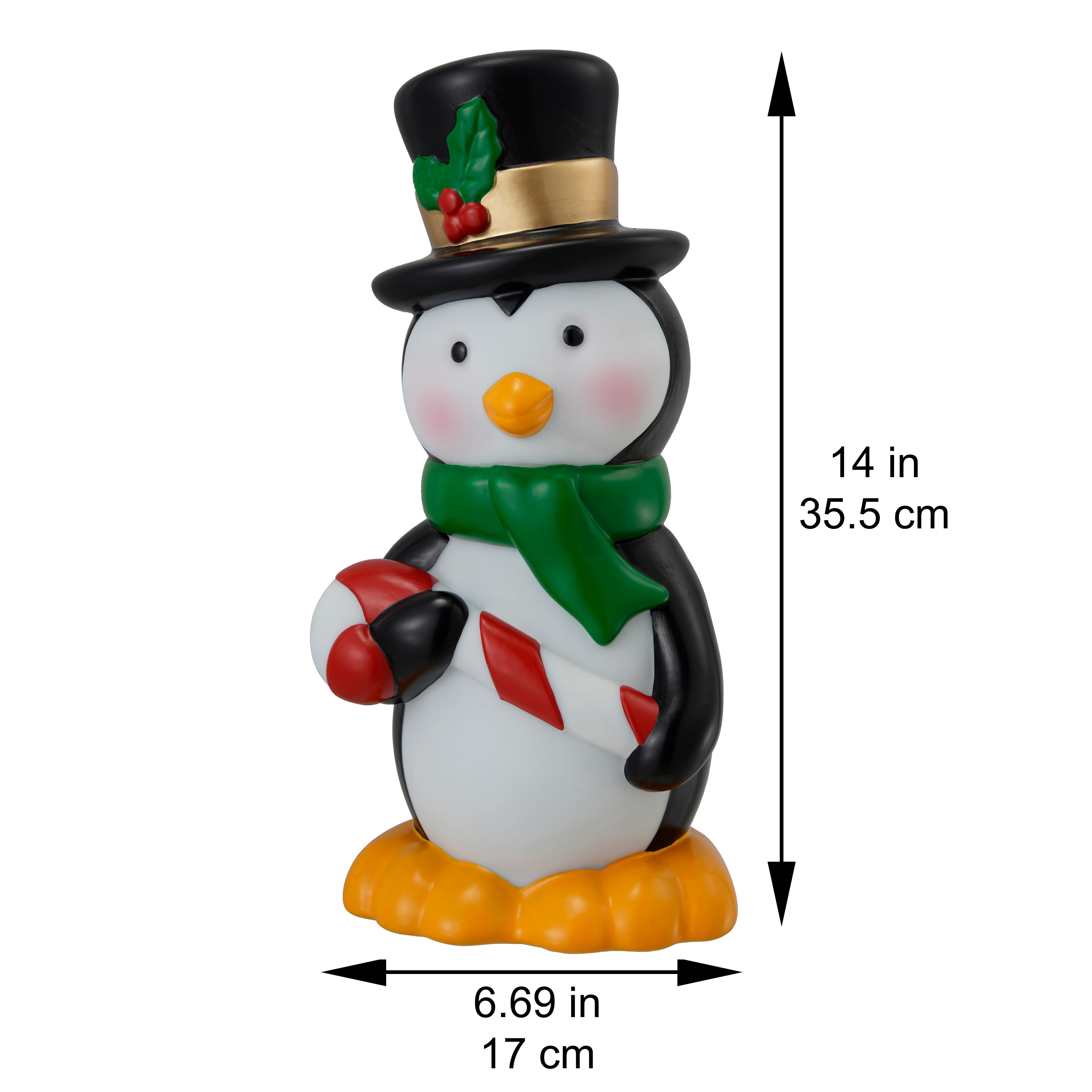 14&#x22; Lighted Penguin Blow Mold by Ashland&#xAE;