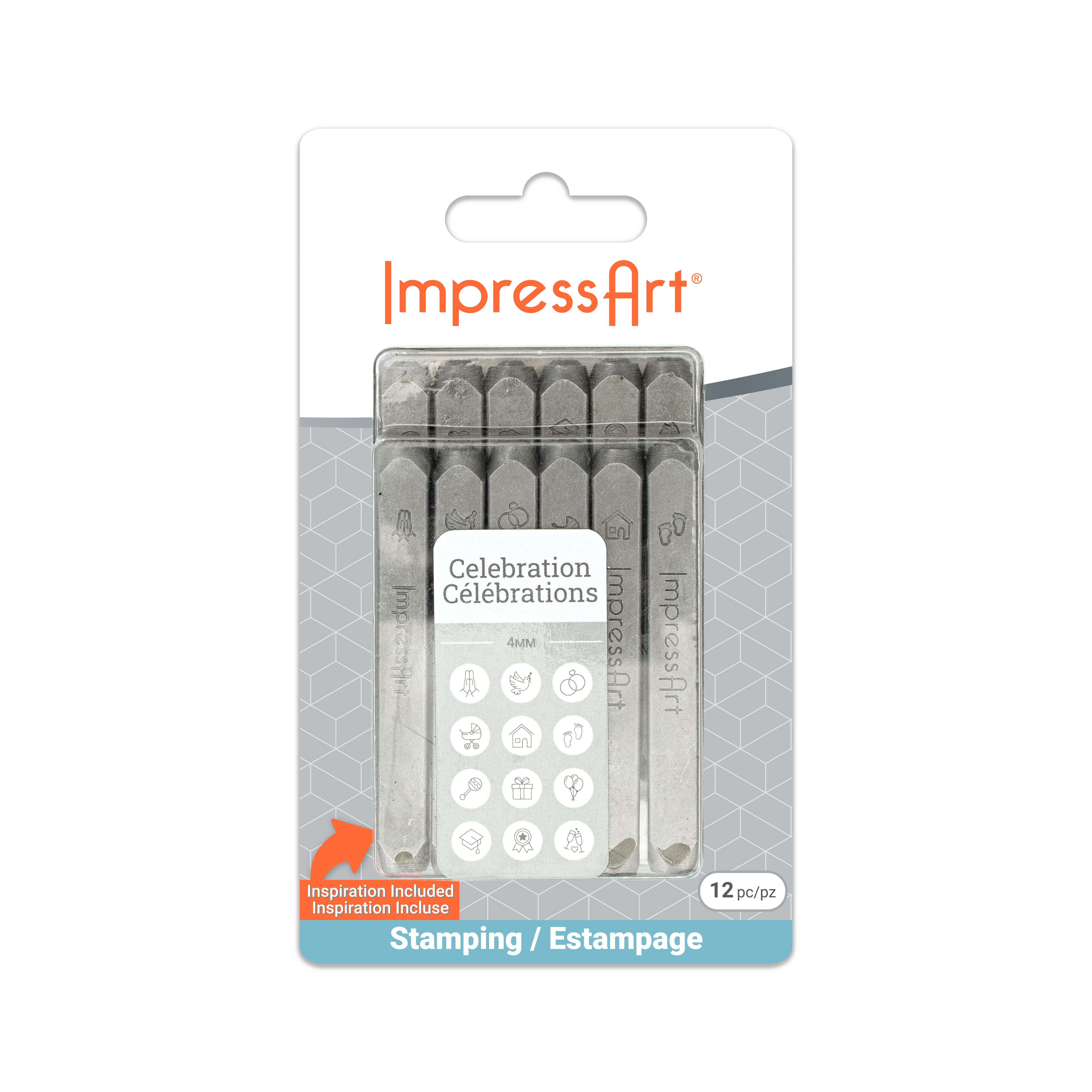 ImpressArt® 4mm Celebration Metal Stamps Pack