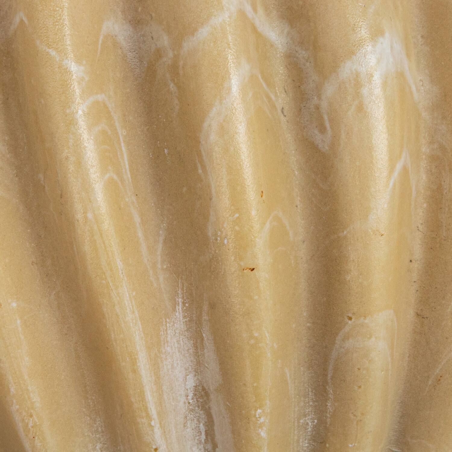 Hello Honey&#xAE; 8&#x22; Beige Decorative Pleated Bowl