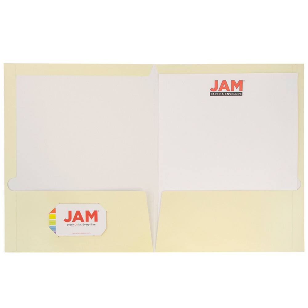 JAM Paper Laminated 2-Pocket Glossy Folders, 6ct.