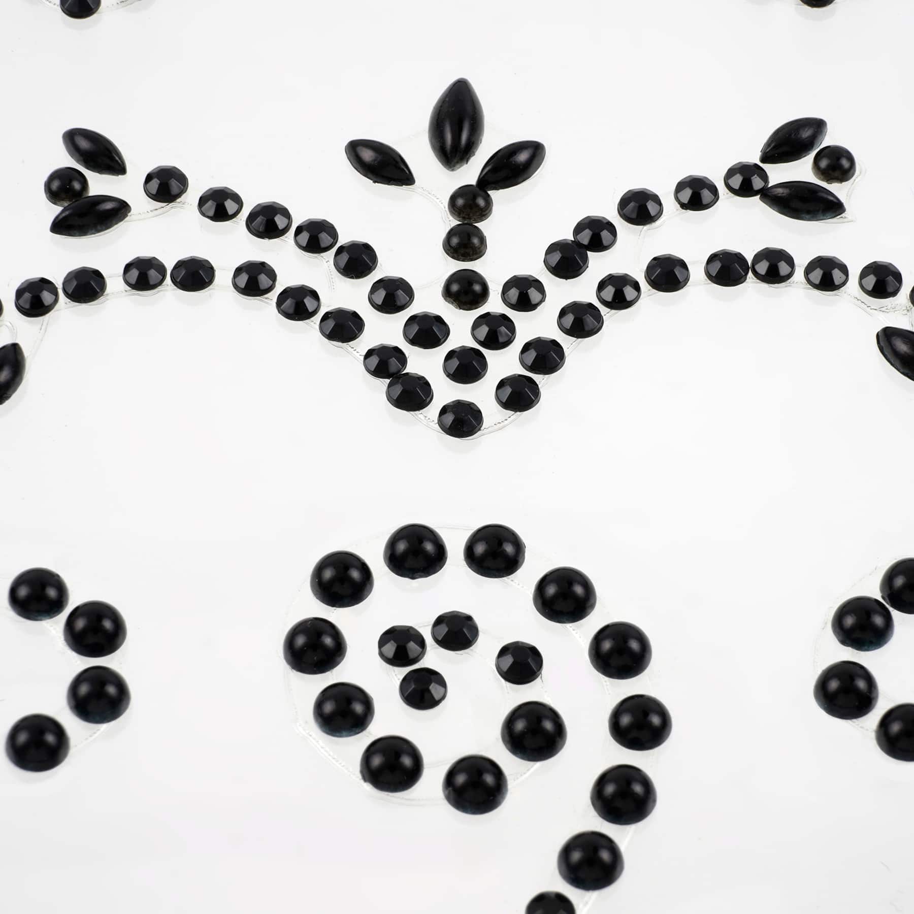 12 Pack: Black Flourish Design Stickers by Recollections™