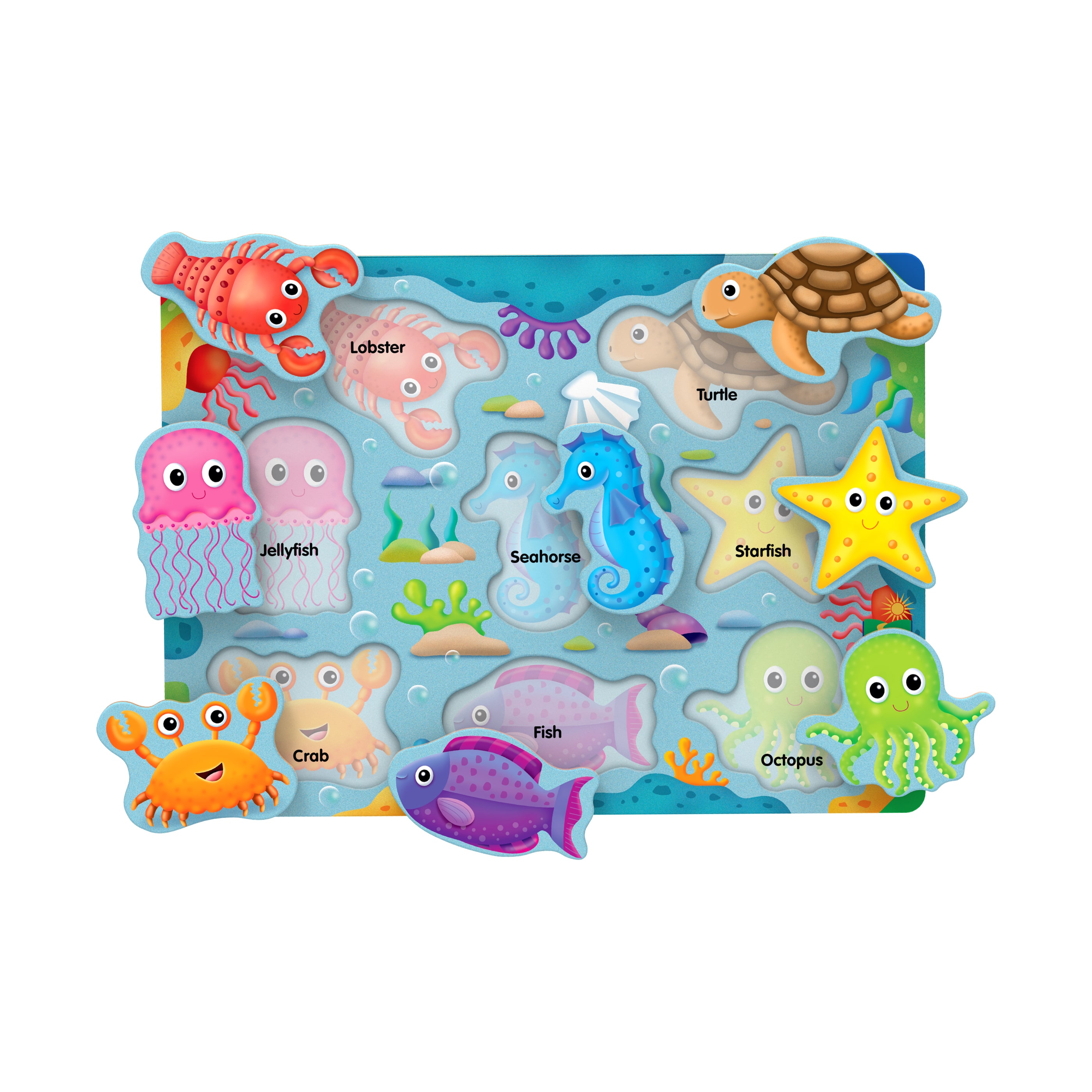 My First Lift &#x26; Learn Puzzle - Under the Sea: 8 Pcs