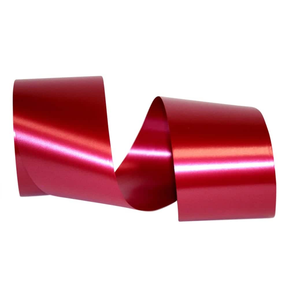Craft Red 2 1/2 inch x 100 Yards Plastic Ribbon - by Jam Paper