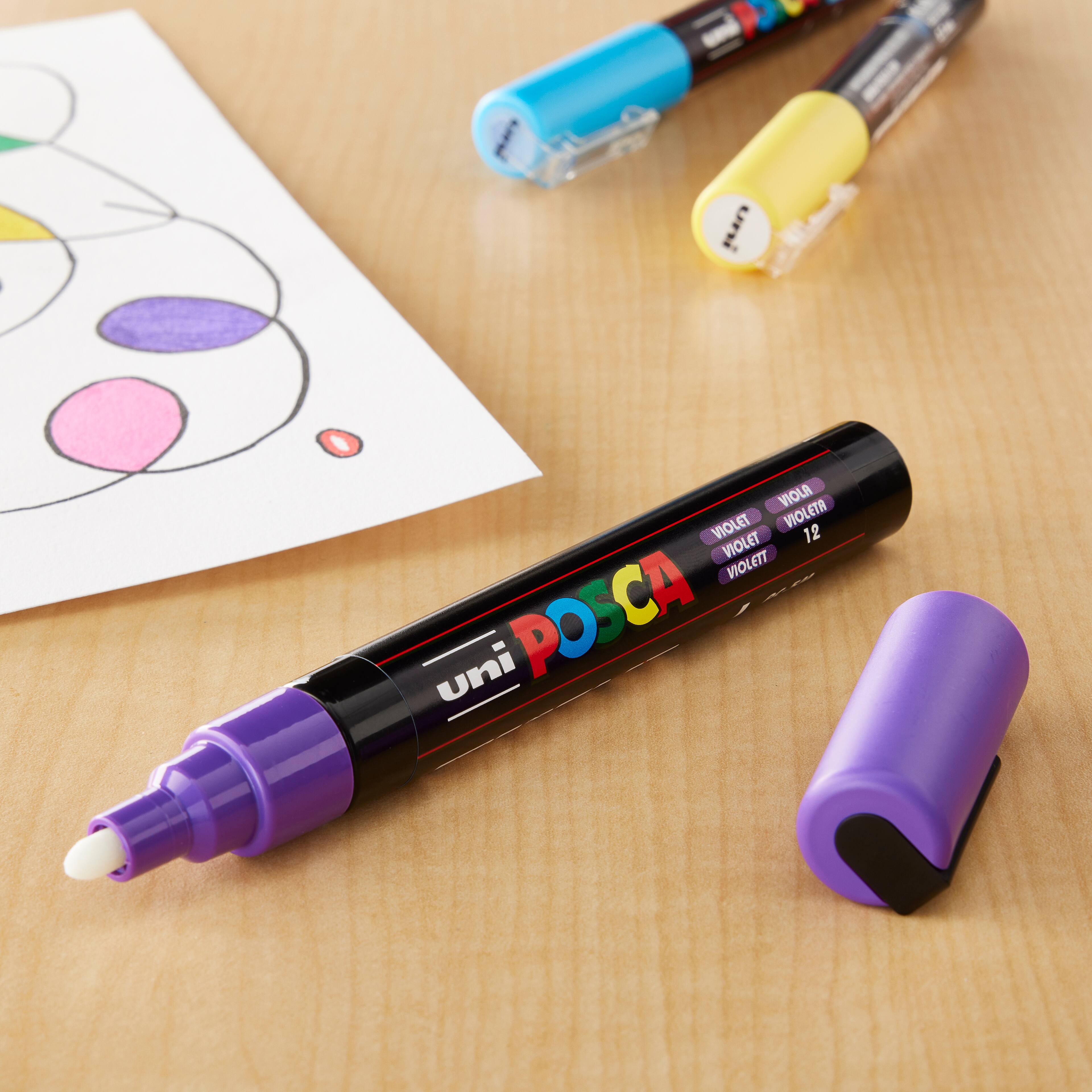 Posca PC-5M Paint Marker Water Based Medium Line Width 1.8 Mm - 2.5 Mm Light Orange (Single Pen) - 286625000 | Ryman Business® UK