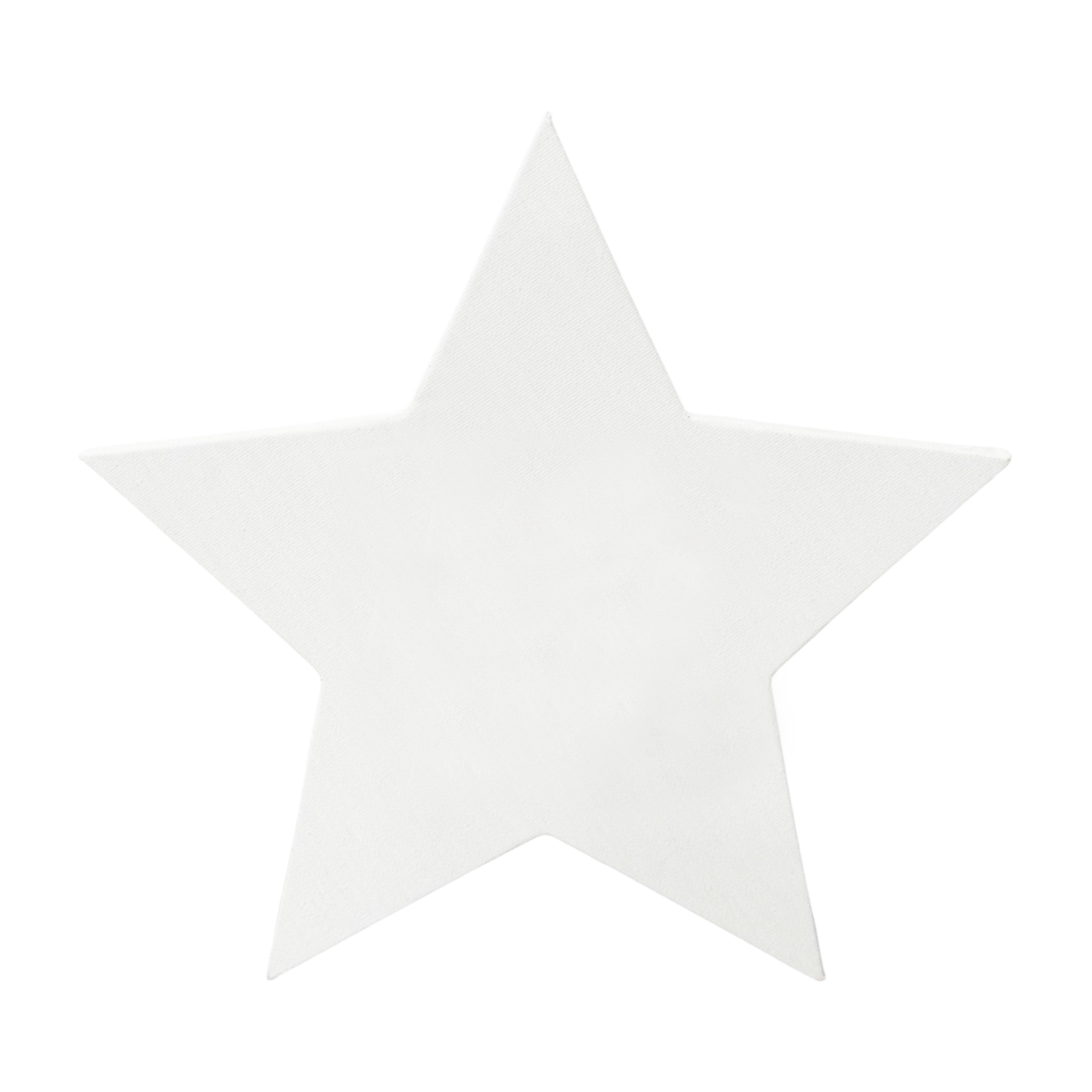 10" x 10" White Star Cotton Duck Canvas by Craft Smart™