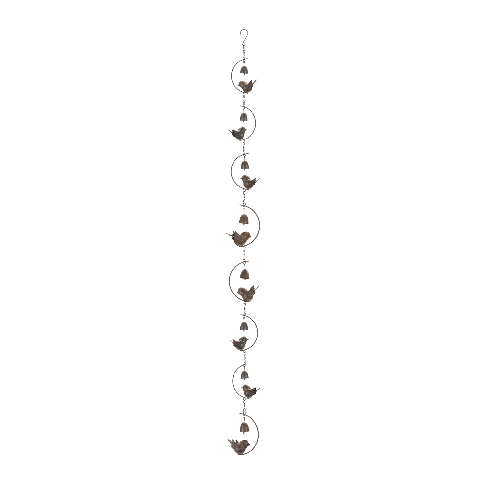70&#x22; Birds &#x26; Bells Rain Chain
