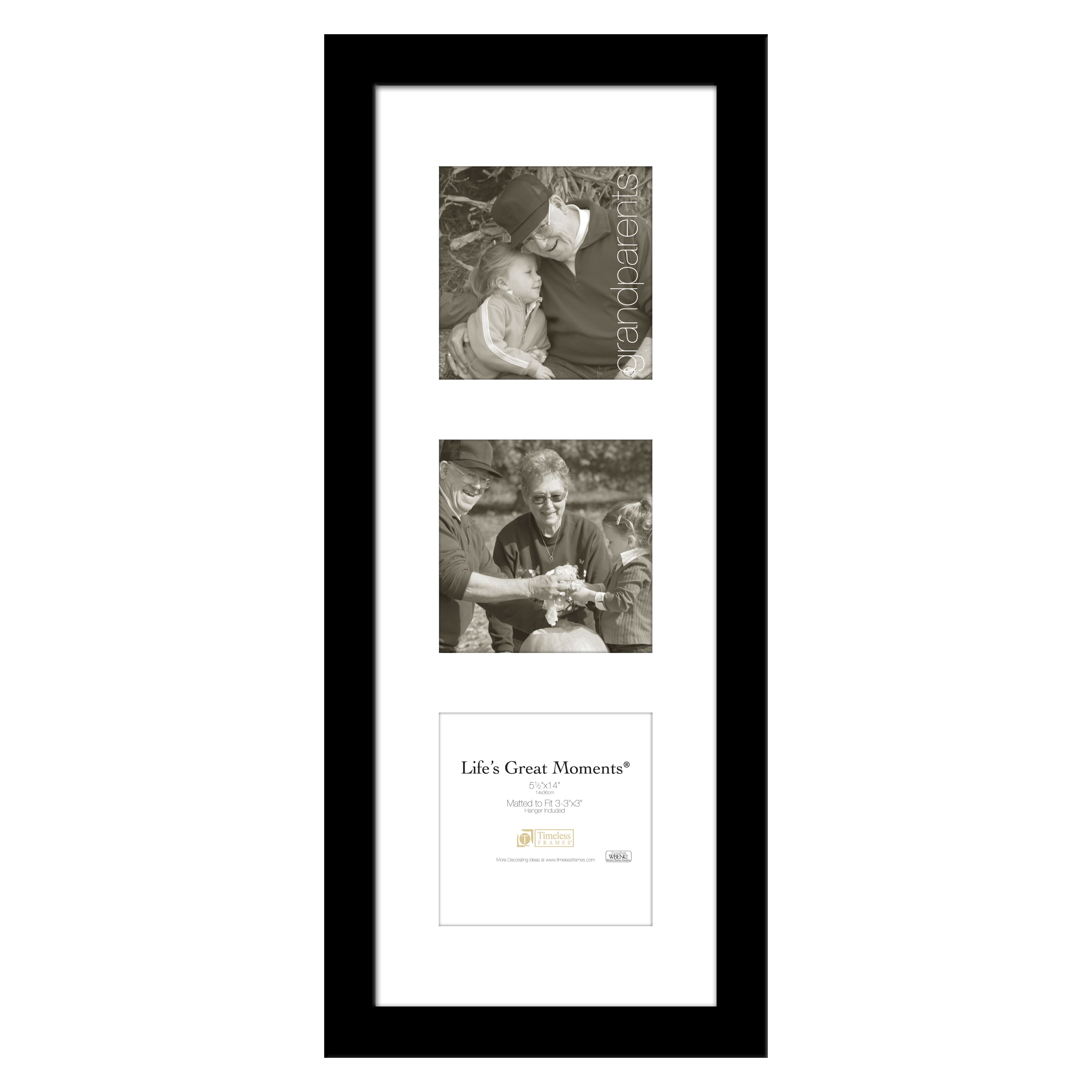 Timeless Frames&#xAE; 3 Opening Black 3&#x22; x 3&#x22; Life&#x27;s Great Moments Collage Frame