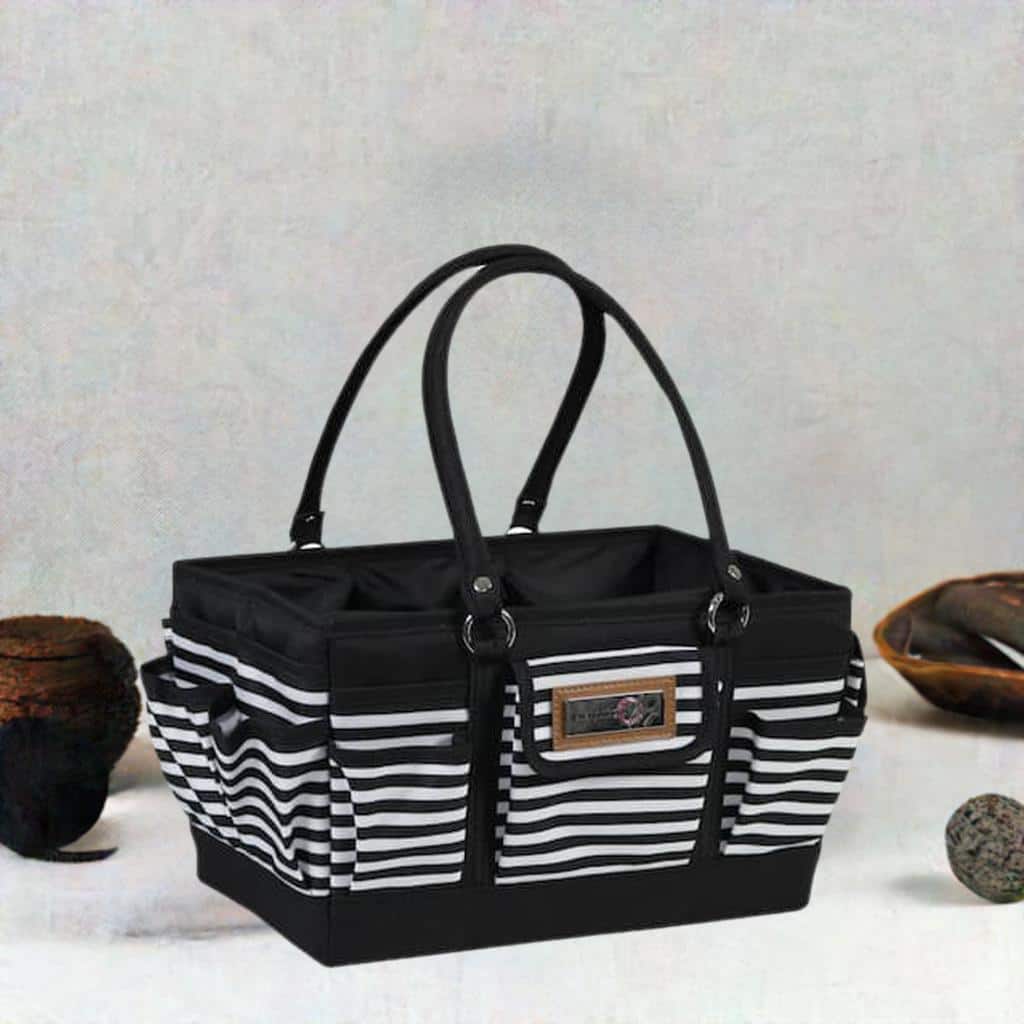 Everything Mary Black & White Stripe Deluxe Store and Tote