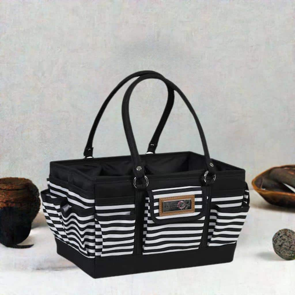 Everything Mary Black &#x26; White Stripe Deluxe Store and Tote