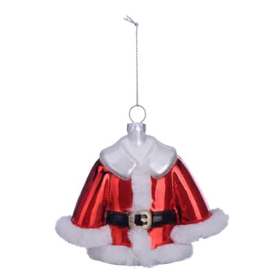 Santa Claus Suit Glass Ornament by Ashland®