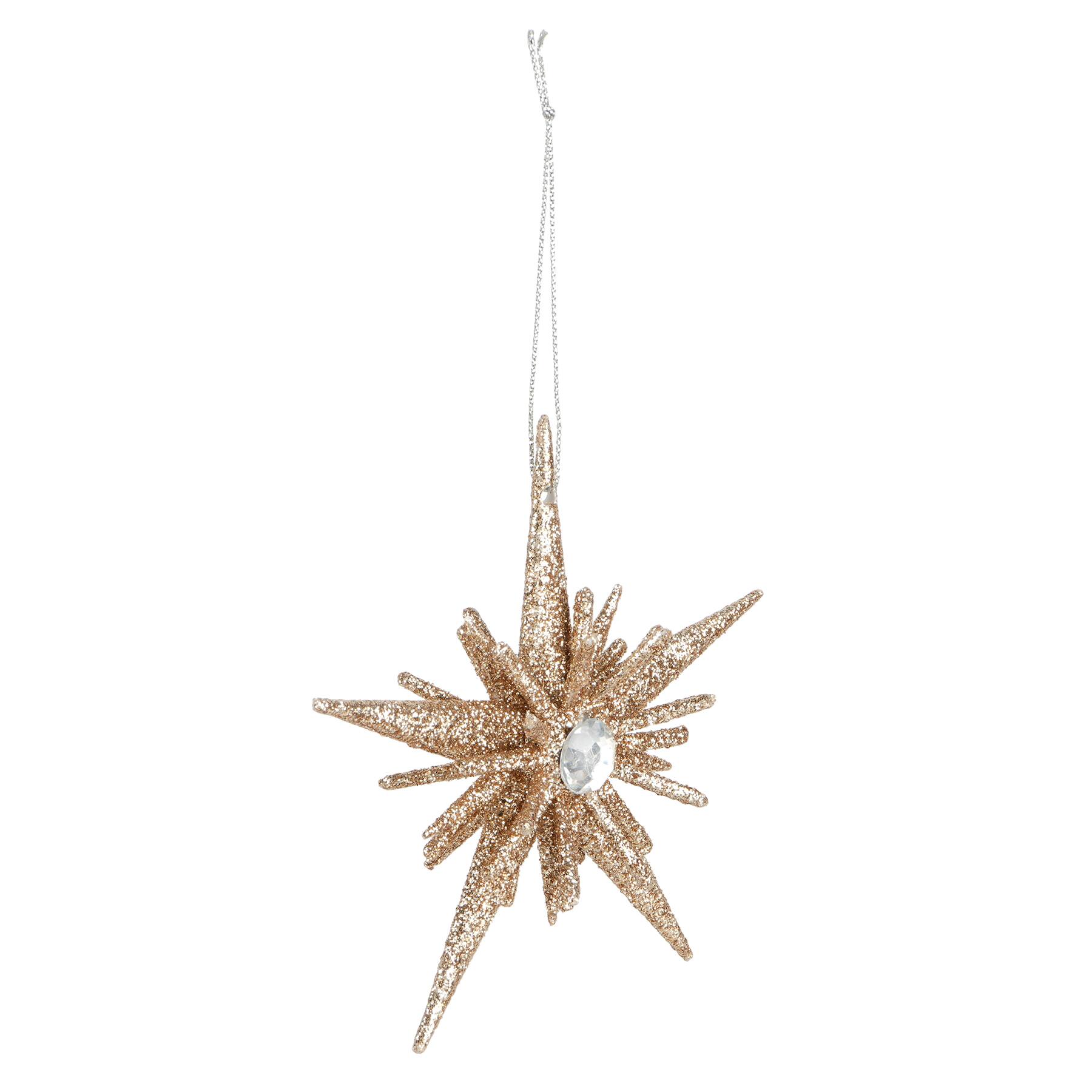 Ornement d&#x2019;&#xE9;toile scintillante champagne de 11,9 cm d&#x2019;Ashland