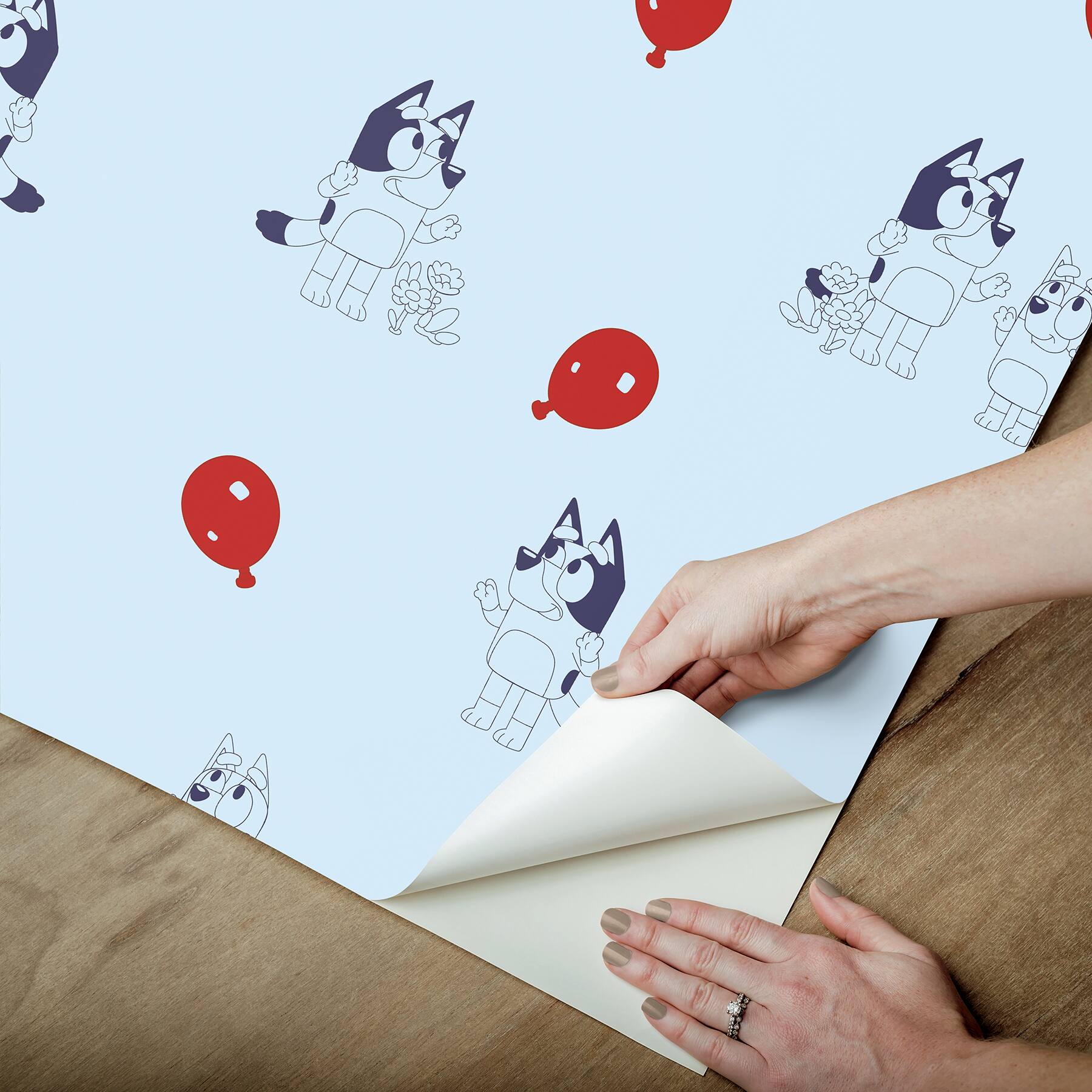 RoomMates Bluey Keepy Uppy Peel & Stick Wallpaper