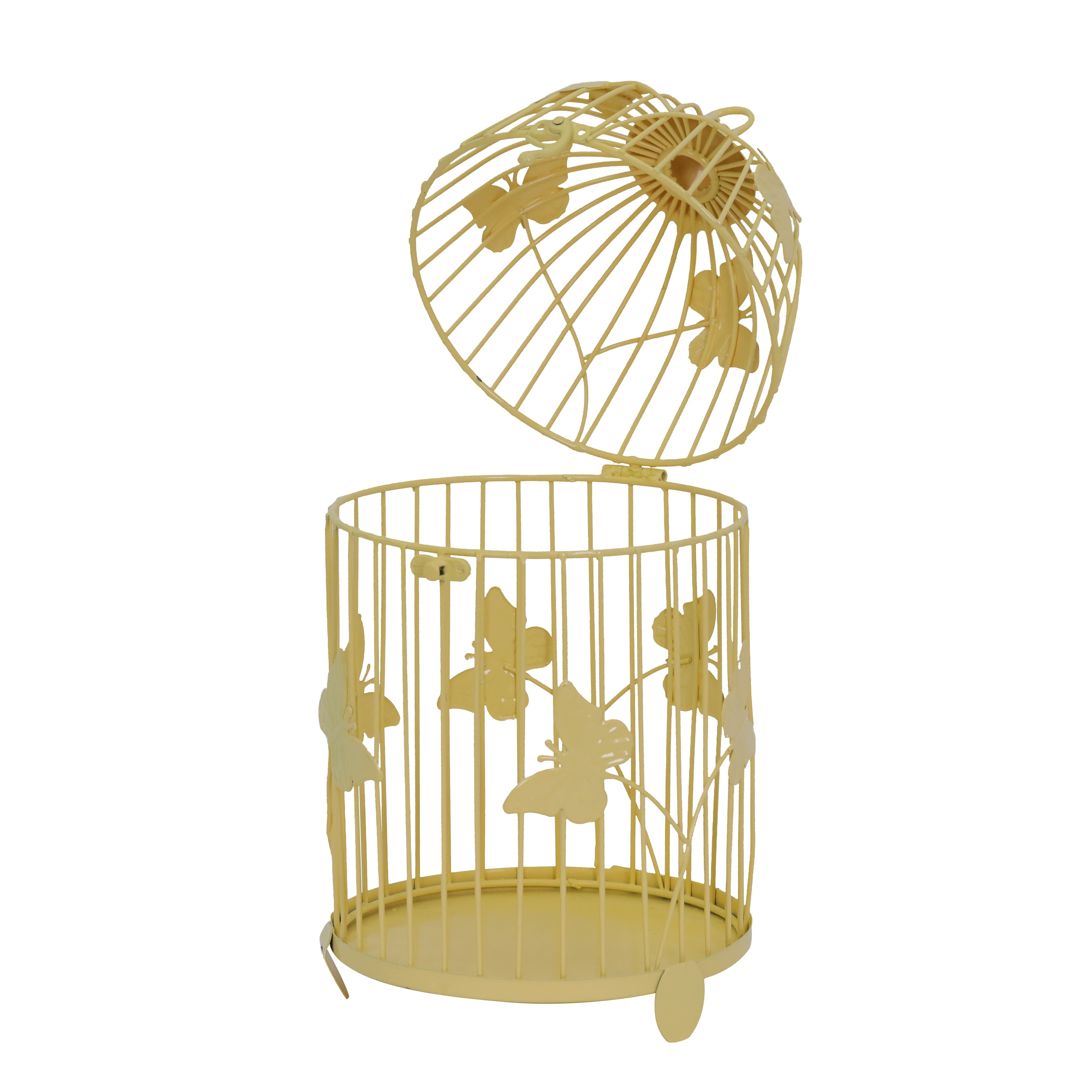 14&#x22; Yellow Birdcage Tabletop D&#xE9;cor by Ashland&#xAE;
